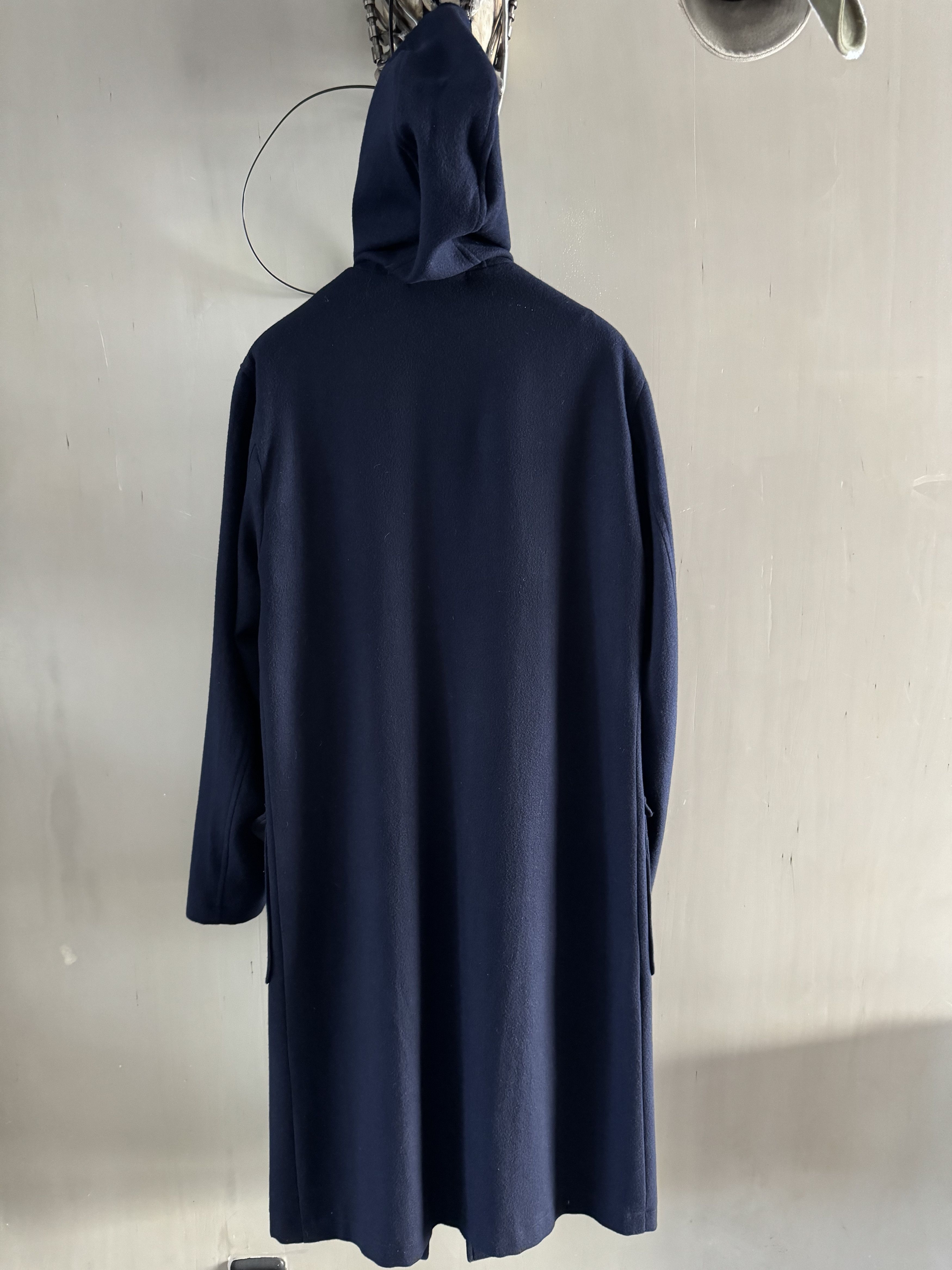 RARE WOOL HOODED LIGHT LONGCOAT BY YY