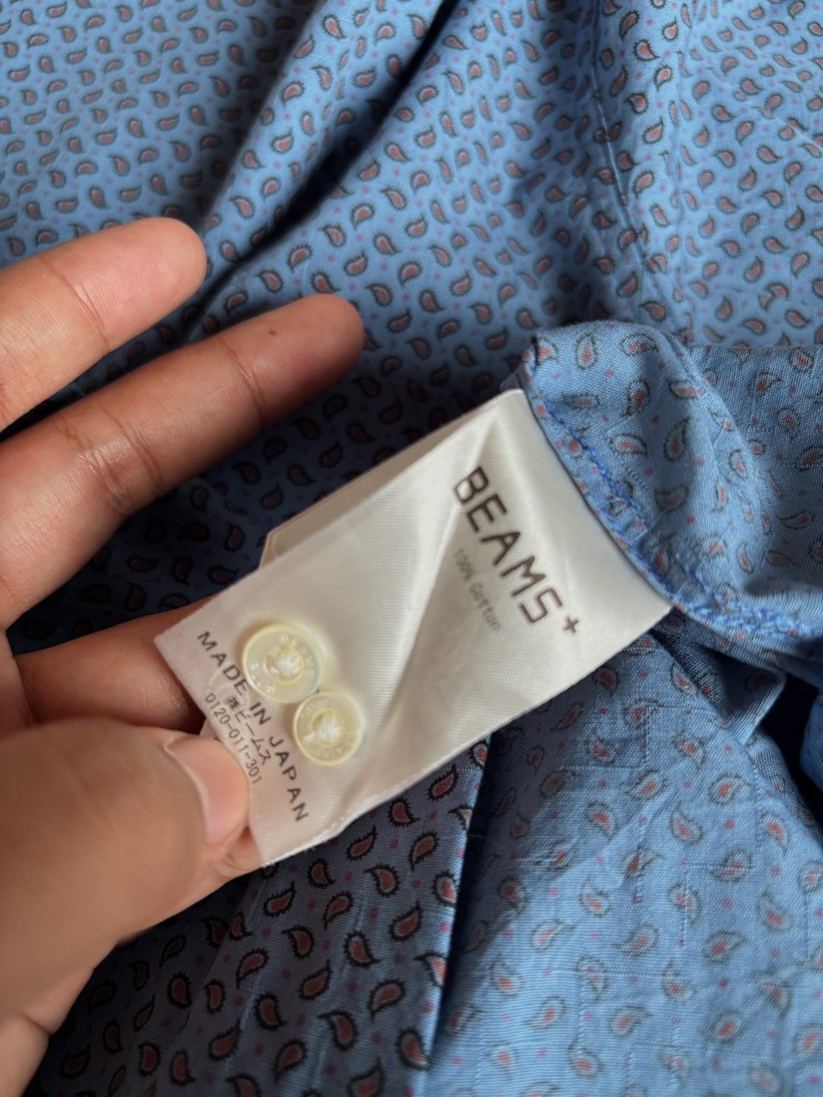 Beams Plus BEAMS PLUS PAISLAY BUTTON UP SHIRT Size US M / EU 48-50 / 2 - 6 Thumbnail