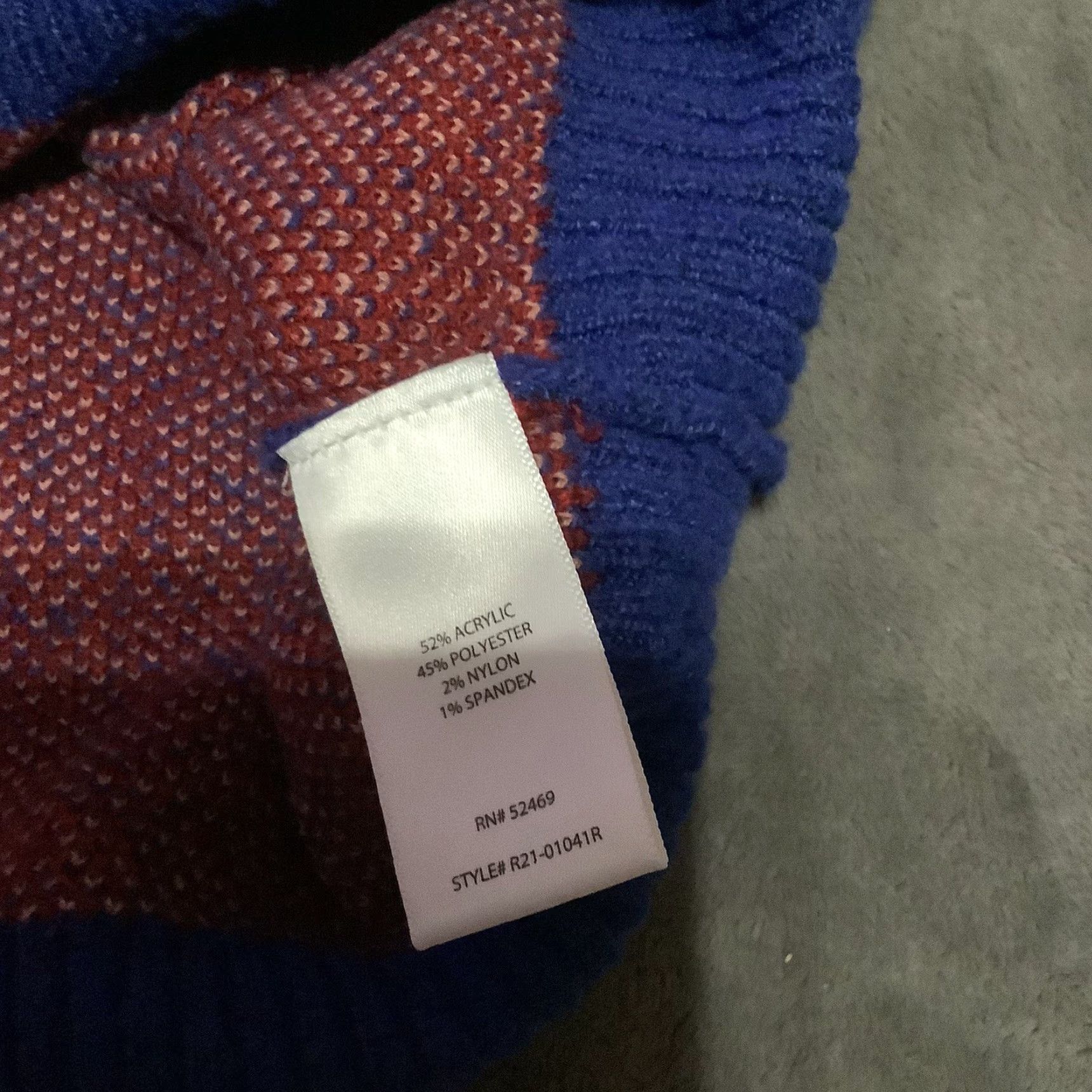 Vintage VINTAGE The Pioneer Woman Floral Jacquard Cowl Neck Tunic Sweater L Blue Size L / US 10 / IT 46 - 3 Thumbnail