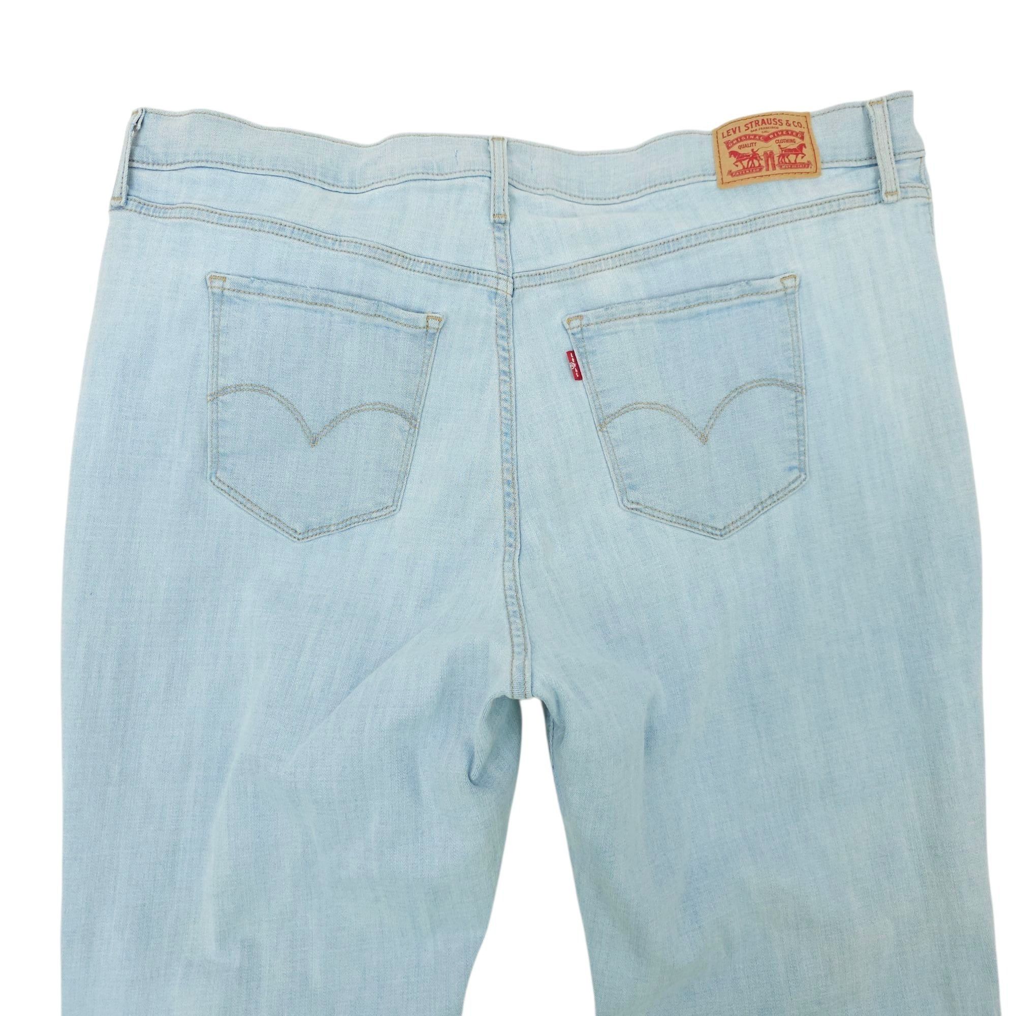 Levi's Levis 724 High Rise Straight Jeans Womens Size 20W Frayed He Size 39" - 11 Thumbnail