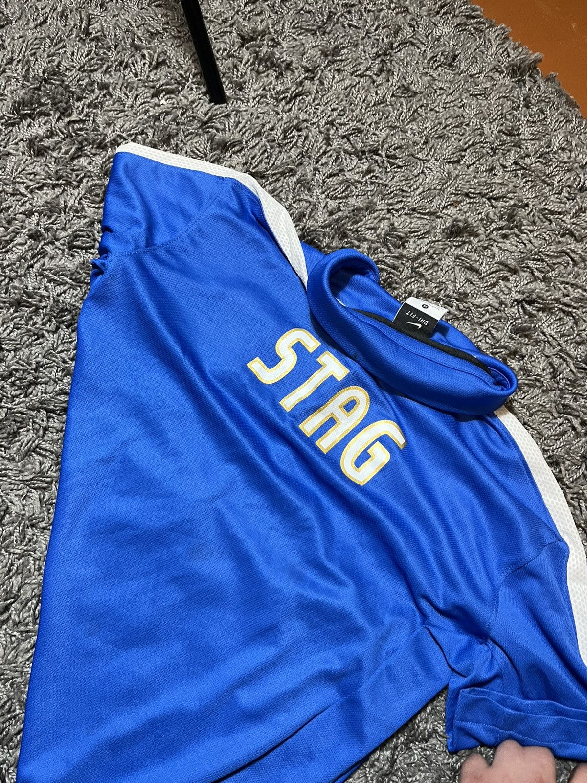 Nike PRESTON NORTH 2018/19 SOCCER FOOTBALL JERSEY POLYERSTER Size US M / EU 48-50 / 2 - 4 Thumbnail