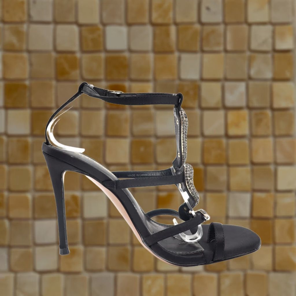 Steve Madden Steve Madden Python Embellished T-Strap Stiletto Heel Dress Sandals 6.5M Size M / US 6-8 / IT 42-44 - 1 Thumbnail