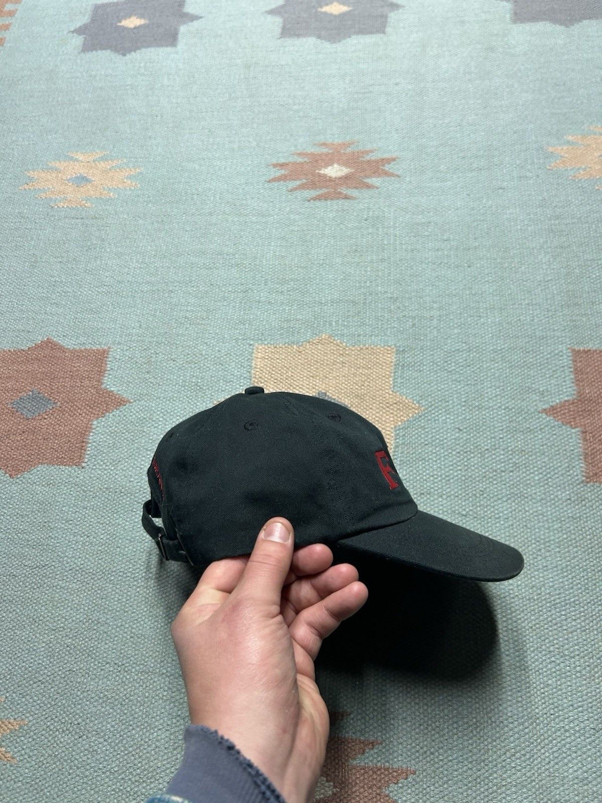 Vintage Vintage strapback hat FBI farm bureau insurance black red Size ONE SIZE - 9 Thumbnail
