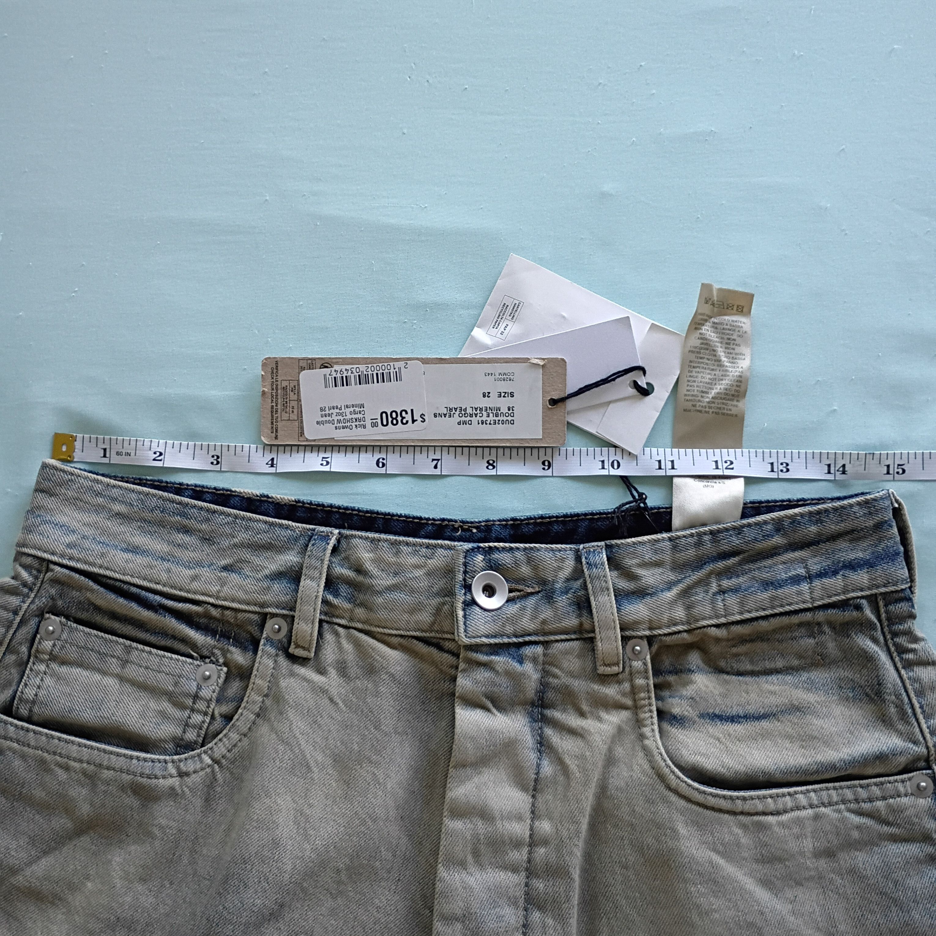 Rick Owens Drkshdw Rick Owens DRKSHDW Double Cargo Denim Size US 28 / EU 44 - 6 Thumbnail