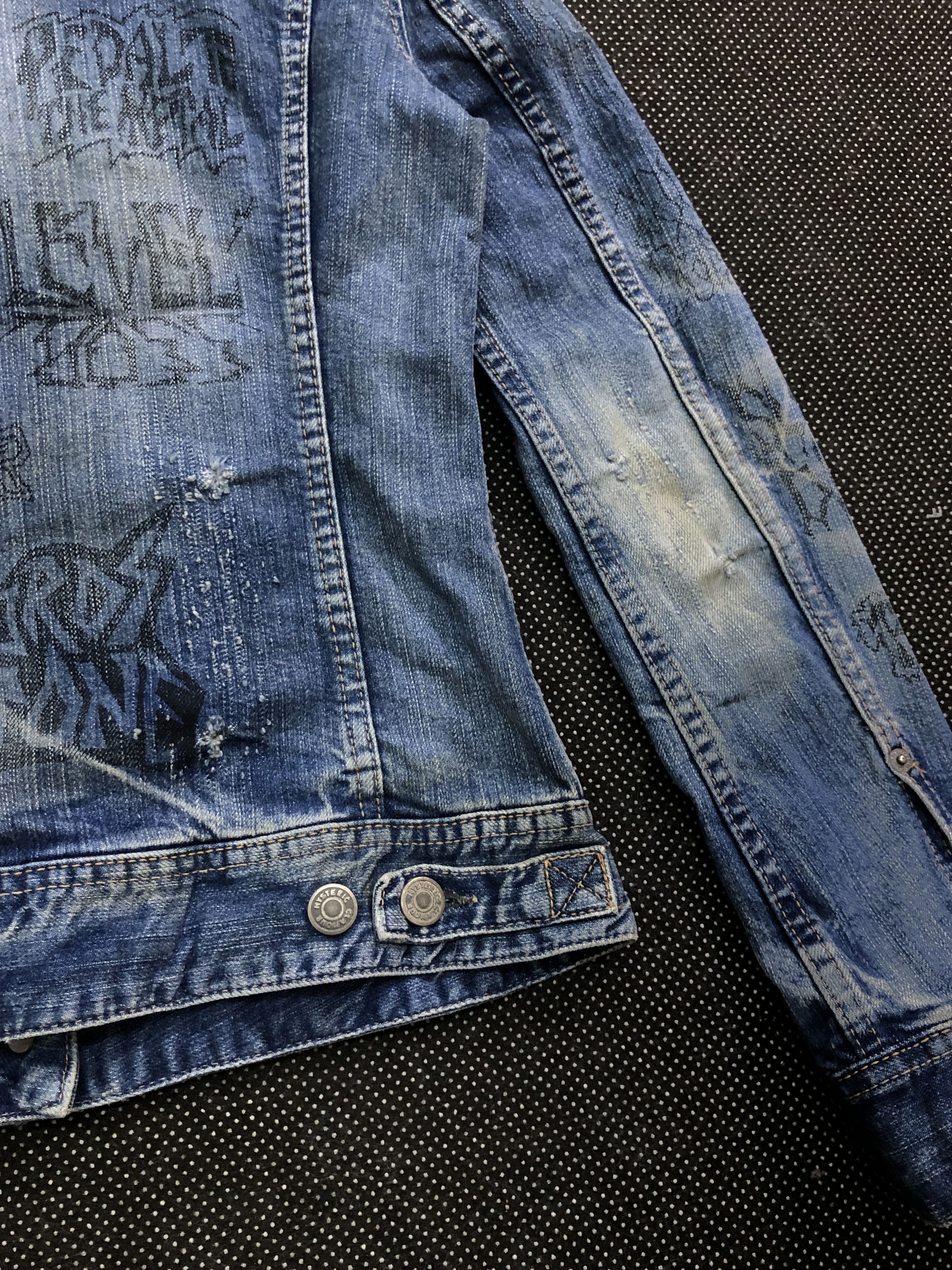 Hysteric Glamour RARE🔥90’S HYSTERIC KINKY JEANS TAKUYA KIMURA DENIM JACKET Size XXS / US 00 / IT 34 - 13 Thumbnail