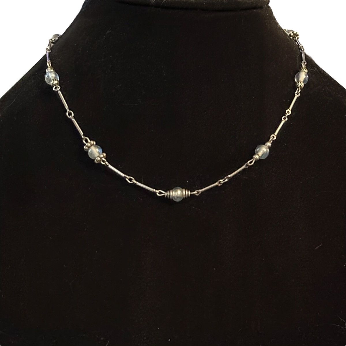 Other Ethel & Myrtle silver tone station glass bead necklace Size ONE SIZE - 1 Thumbnail