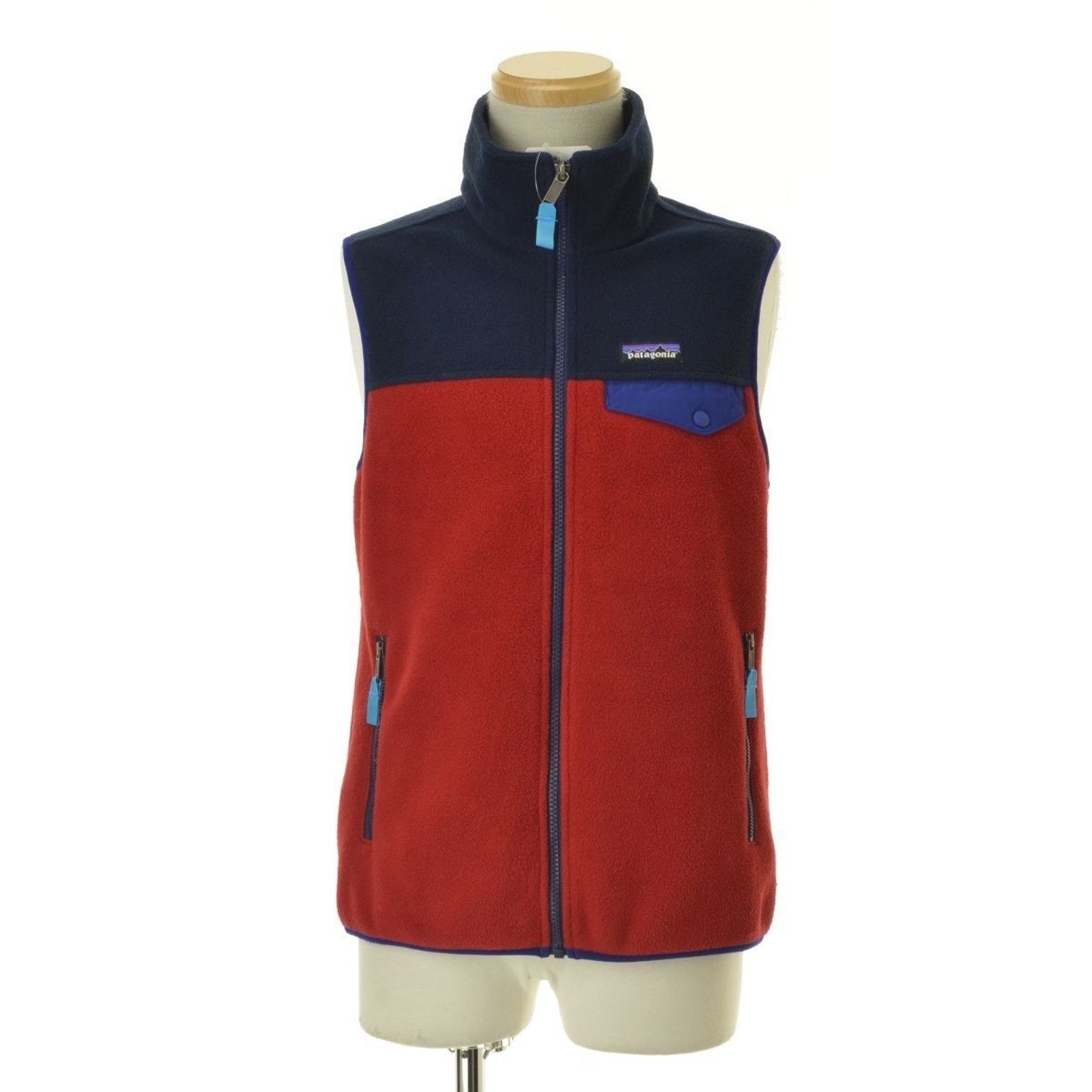Patagonia Patagonia Synchilla Snap-T Fleece Vest Men’s M Red Navy FA15 Size US M / EU 48-50 / 2 - 7 Thumbnail