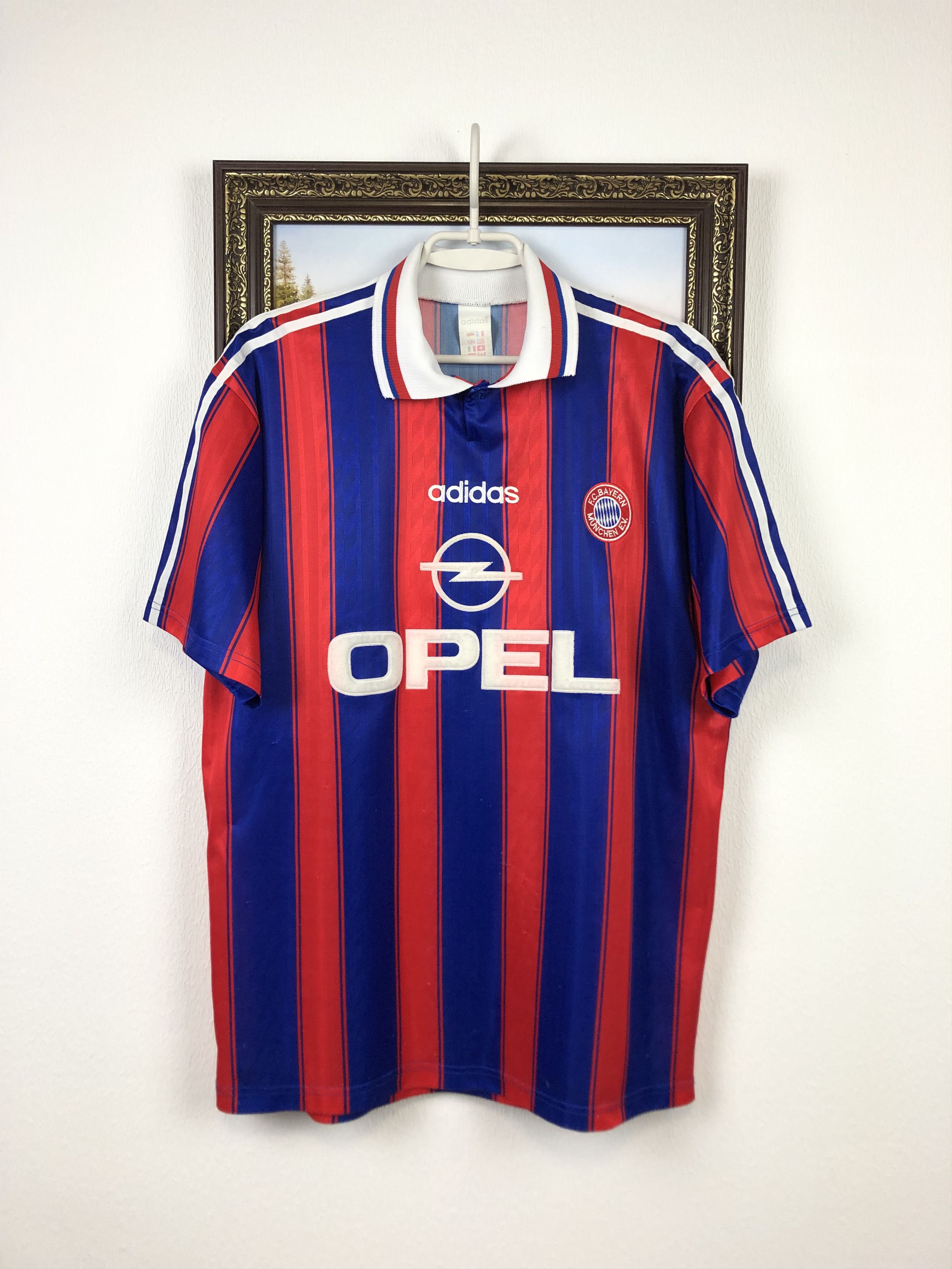 Bayern Munich football shirt 1995 #21 Zickler Adidas Jersey