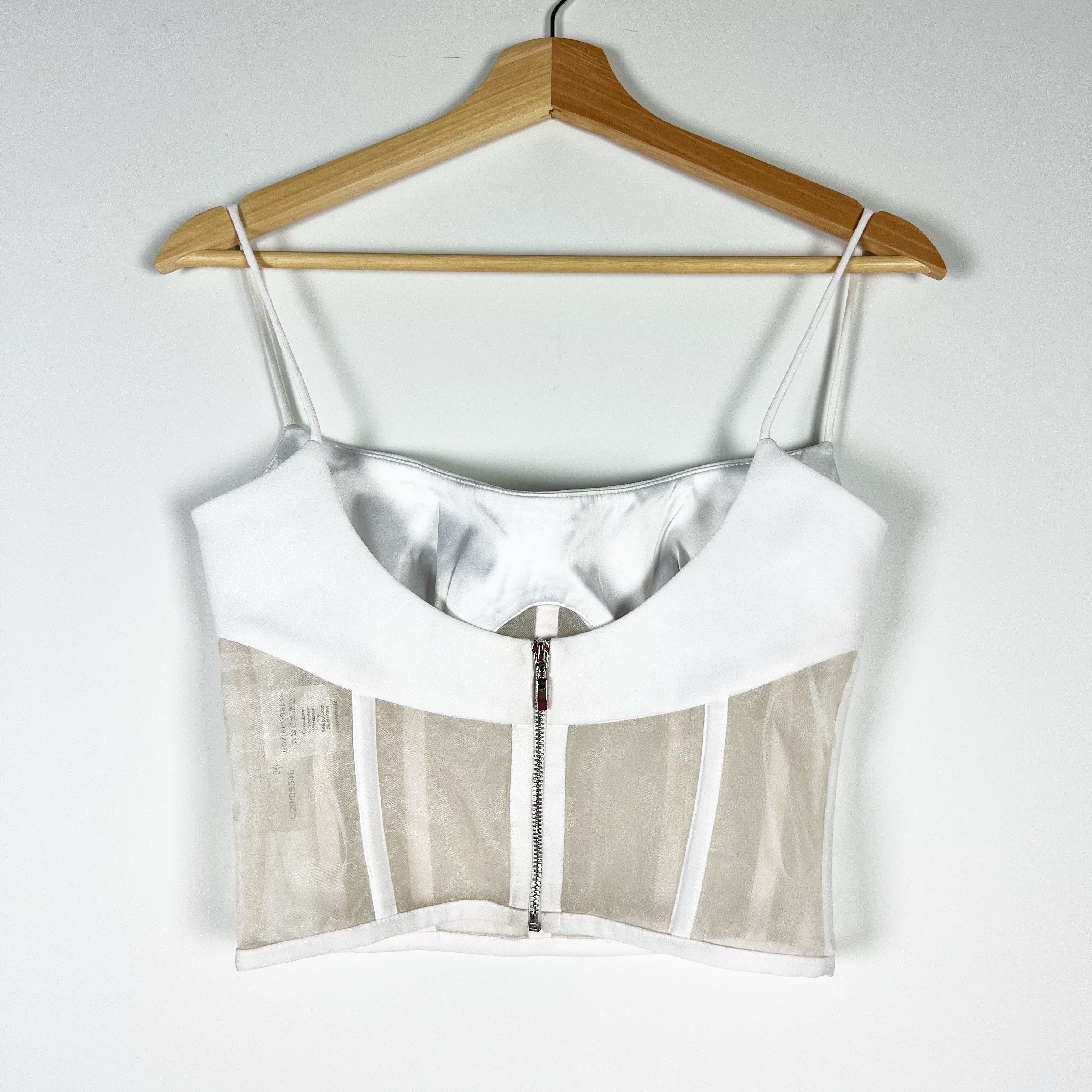 Other Rozie Crepe Semi Sheer Mesh Ribbed Boned Size S / US 4 / IT 40 - 4 Thumbnail