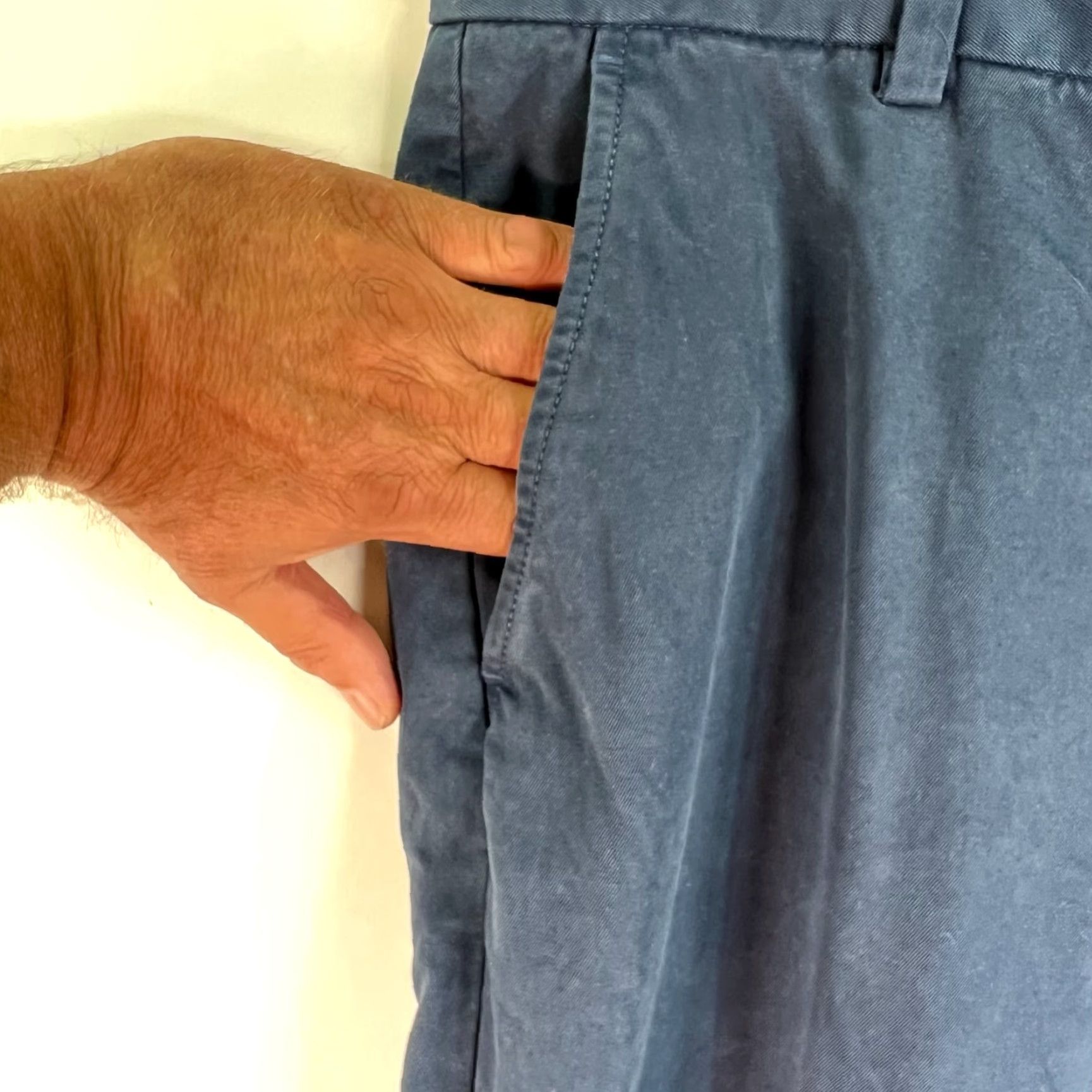 Brooks Brothers Brooks Brothers Clark Fit Chino Pants Mens 33 Blue Khaki Cotton Regular Straight 33x31 Size US 33 - 5 Thumbnail