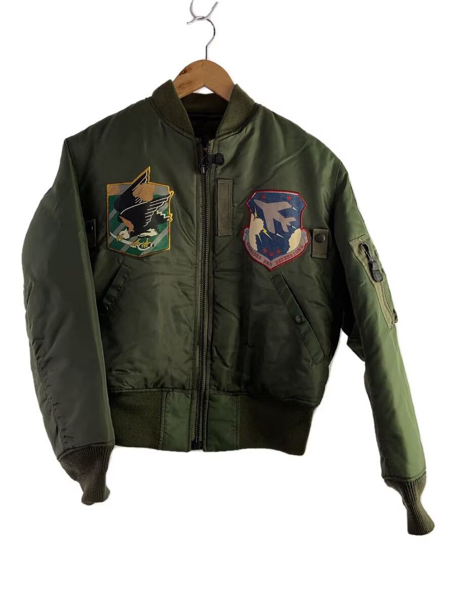 Avirex Avirex Plain Nylon Flight Jacket Khaki Size US S / EU 44-46 / 1 - 1 Thumbnail