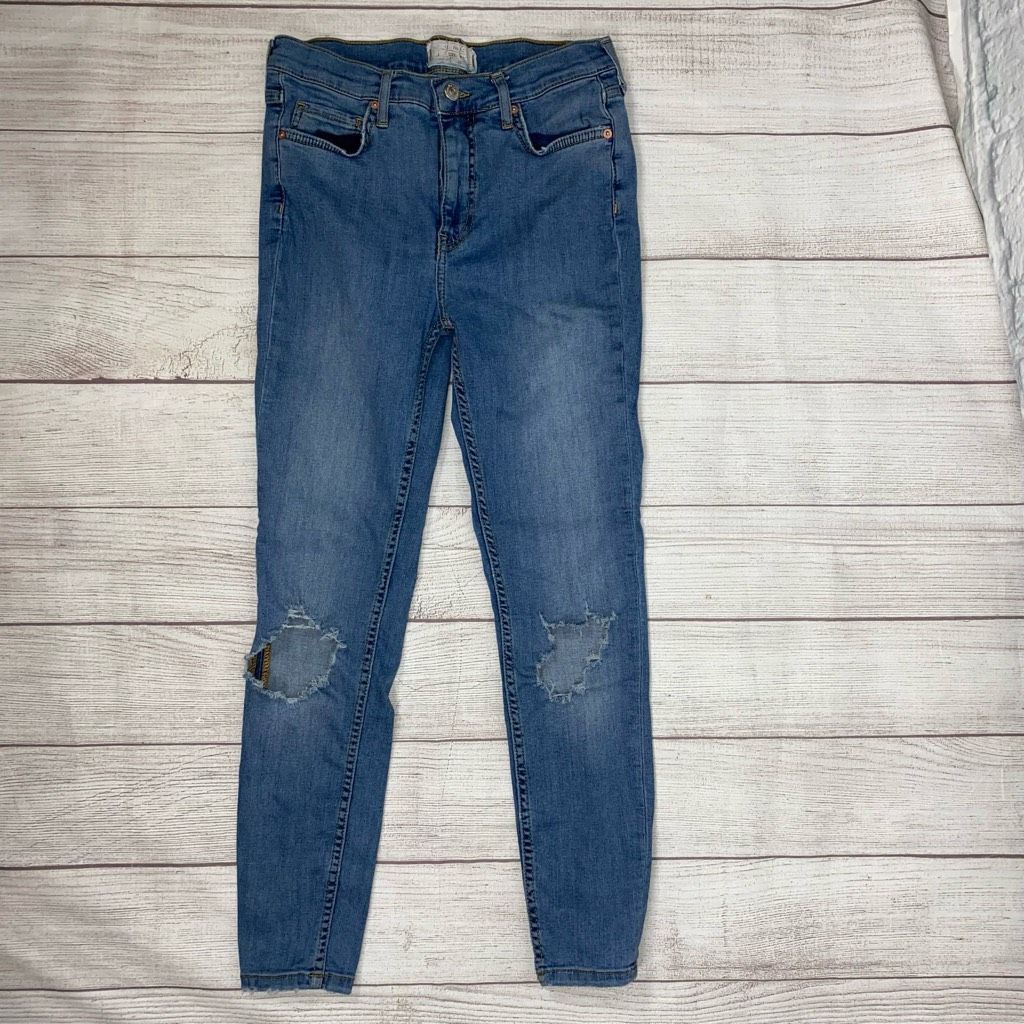 Free People Free people ripped jeans blue women sz 27 waist Size 27" / US 4 / IT 40 - 1 Thumbnail