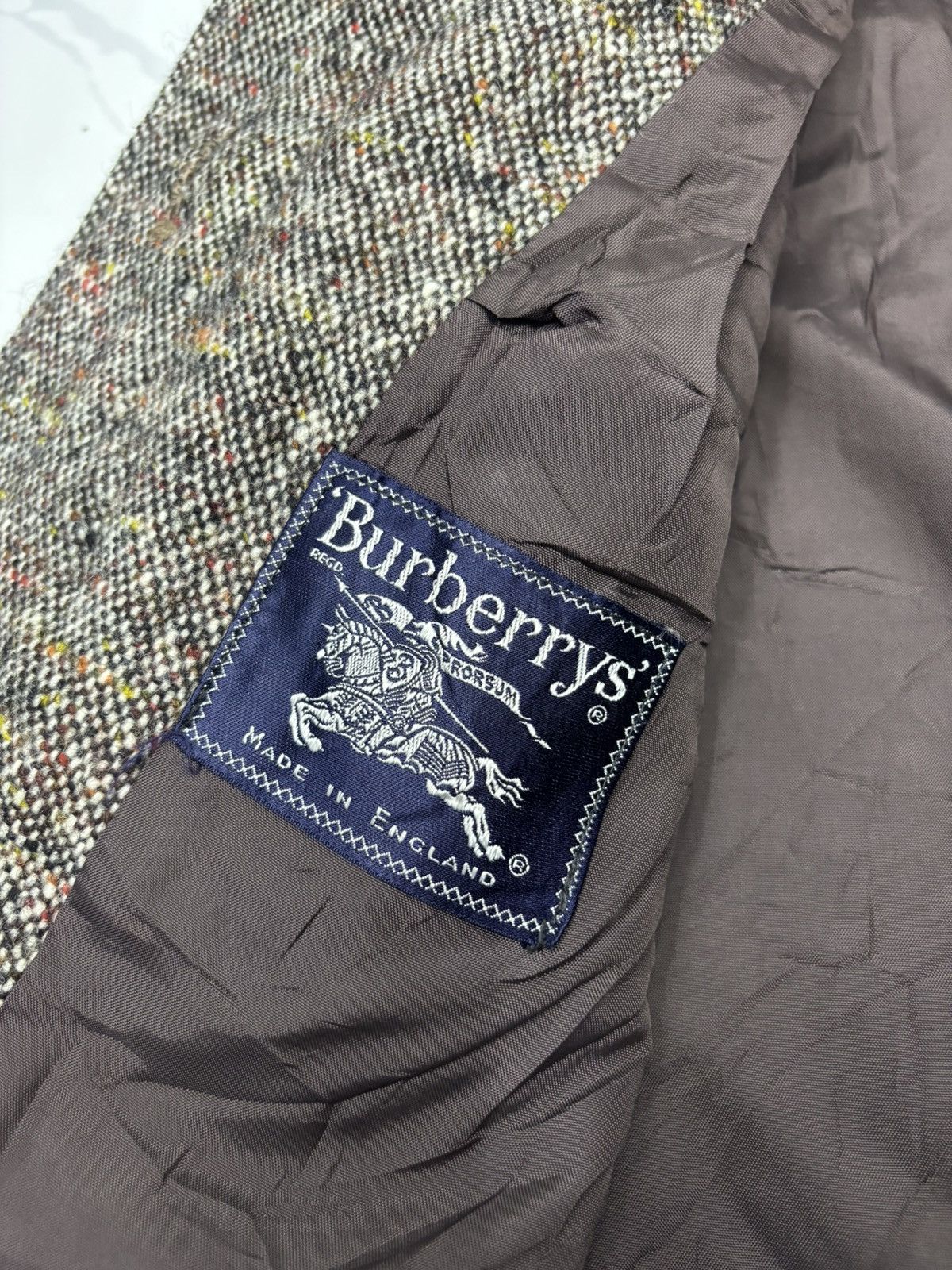 Burberry BURBERRY IRISH TWEED WOOL JACKET Size S / US 4 / IT 40 - 16 Thumbnail