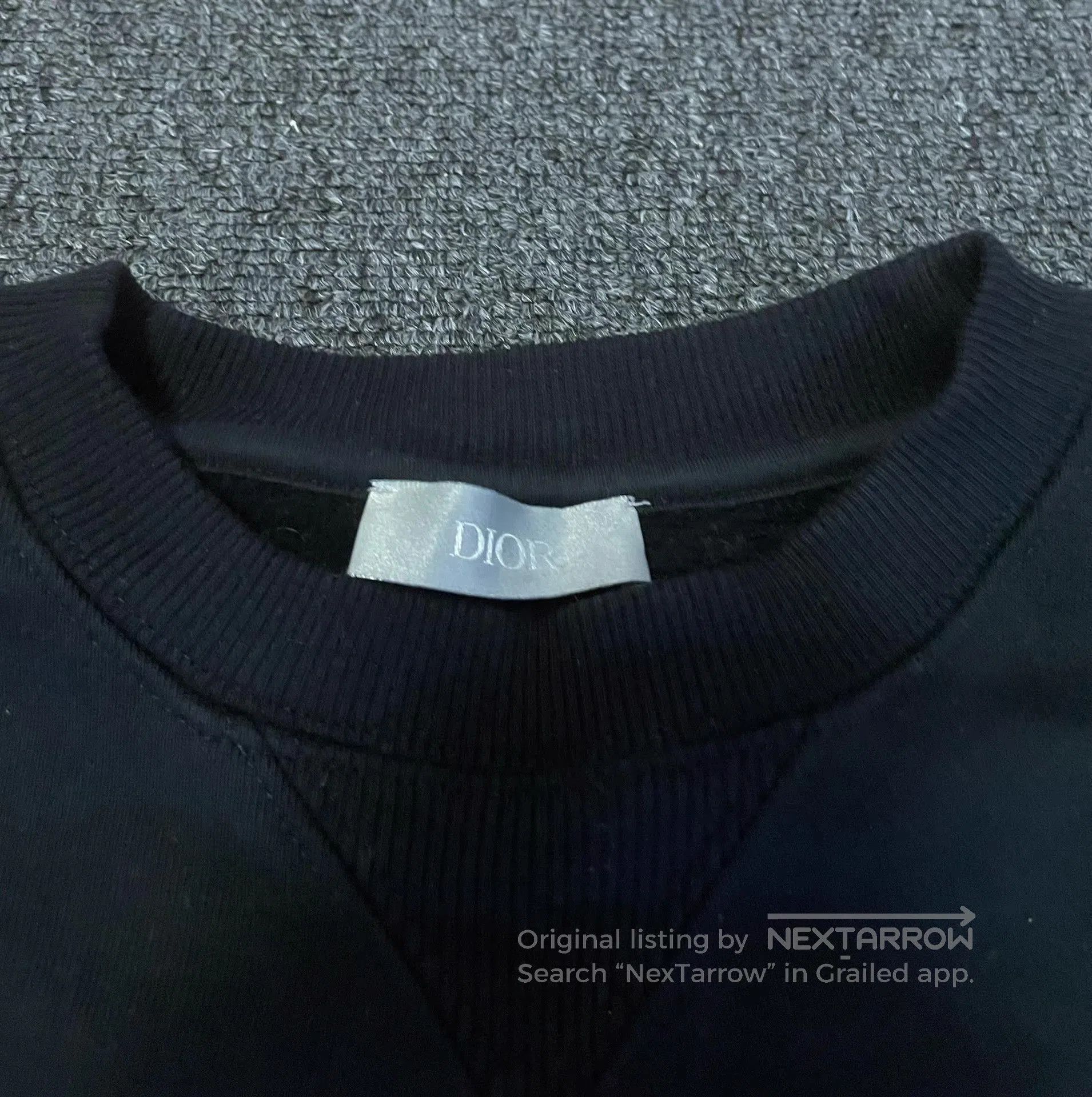 Dior Black Long Sleeve Sweatshirt with Text Print. Size US XS / EU 42 / 0 - 2 Thumbnail