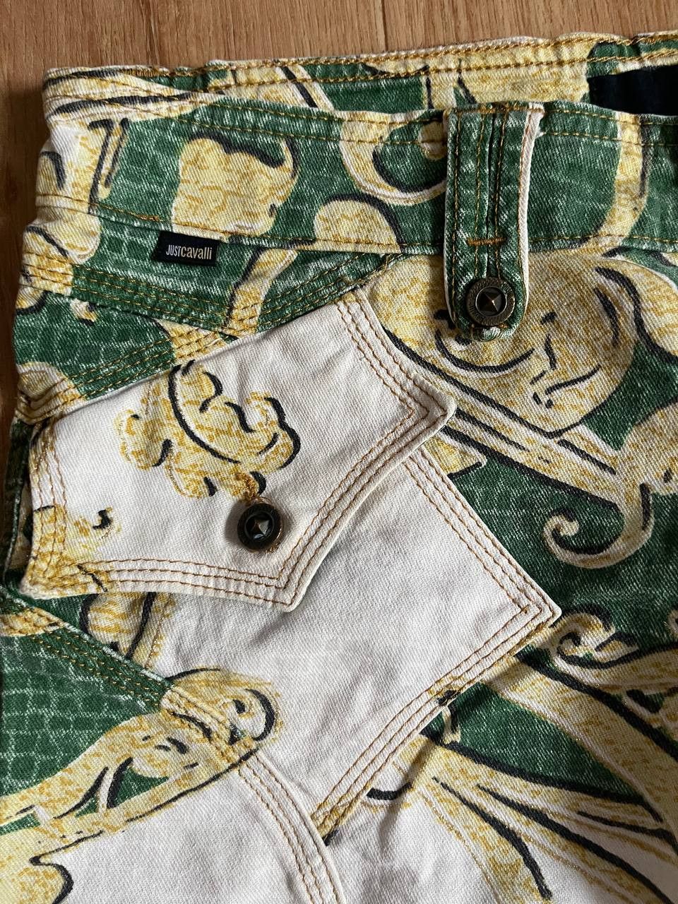Just Cavalli × Roberto Cavalli Just Cavalli Baroque Print Capri Size 26" / US 2 / IT 38 - 4 Thumbnail