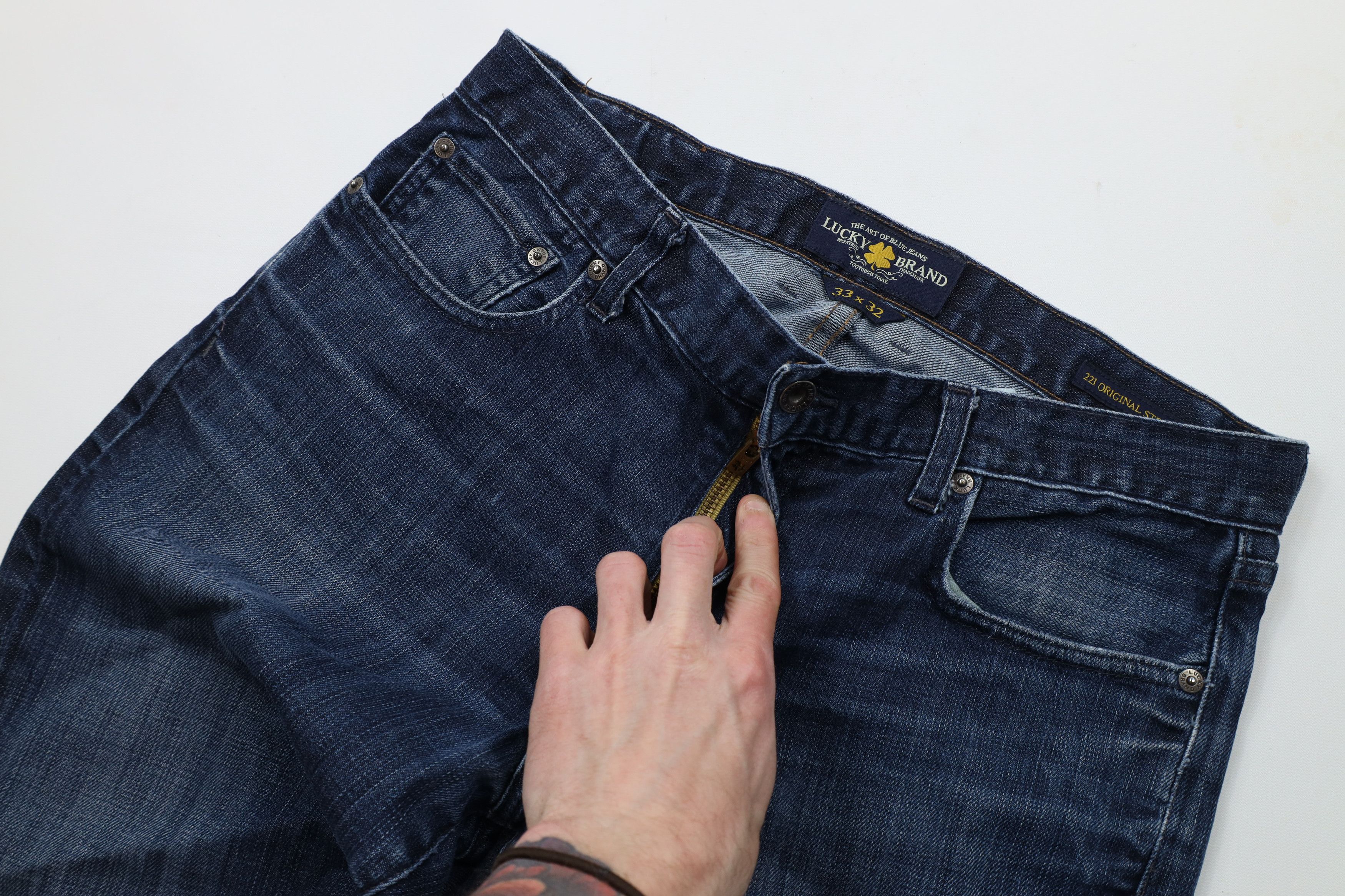 Lucky Brand × Vintage Vintage Lucky Brand Jeans 221 Original Straight Leg Jeans Size US 33 - 6 Thumbnail