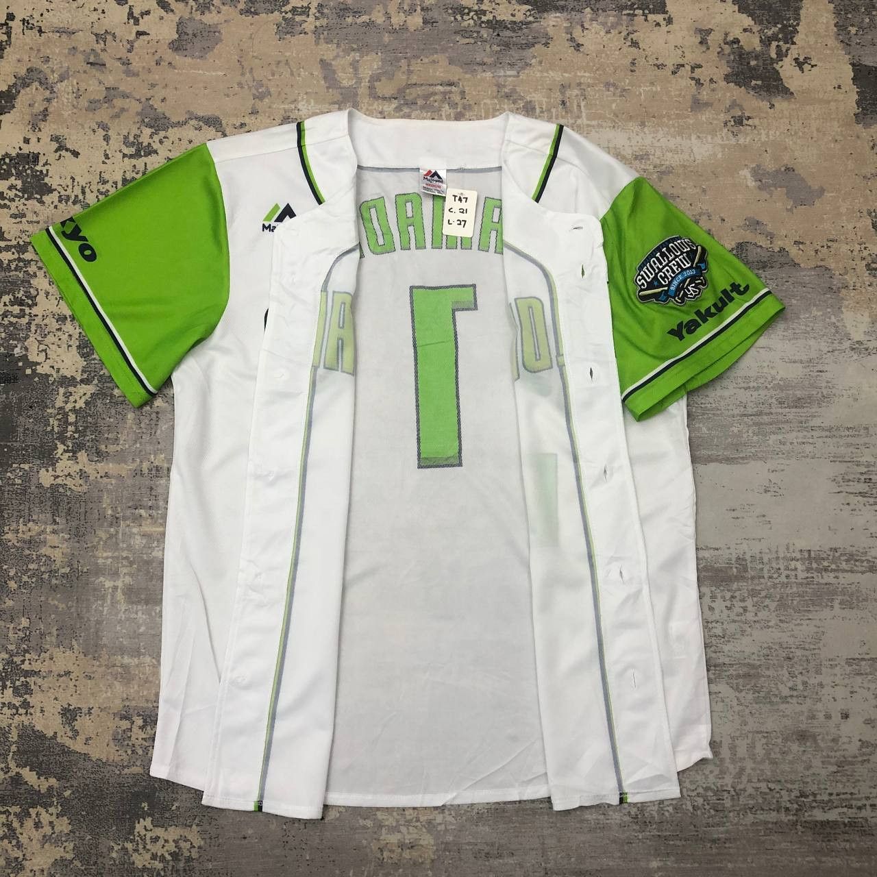 Majestic T47 SWALLOW CREW NO.1 OFFICIAL FAN CLUB BASEBALL JERSEY Size US M / EU 48-50 / 2 - 3 Thumbnail