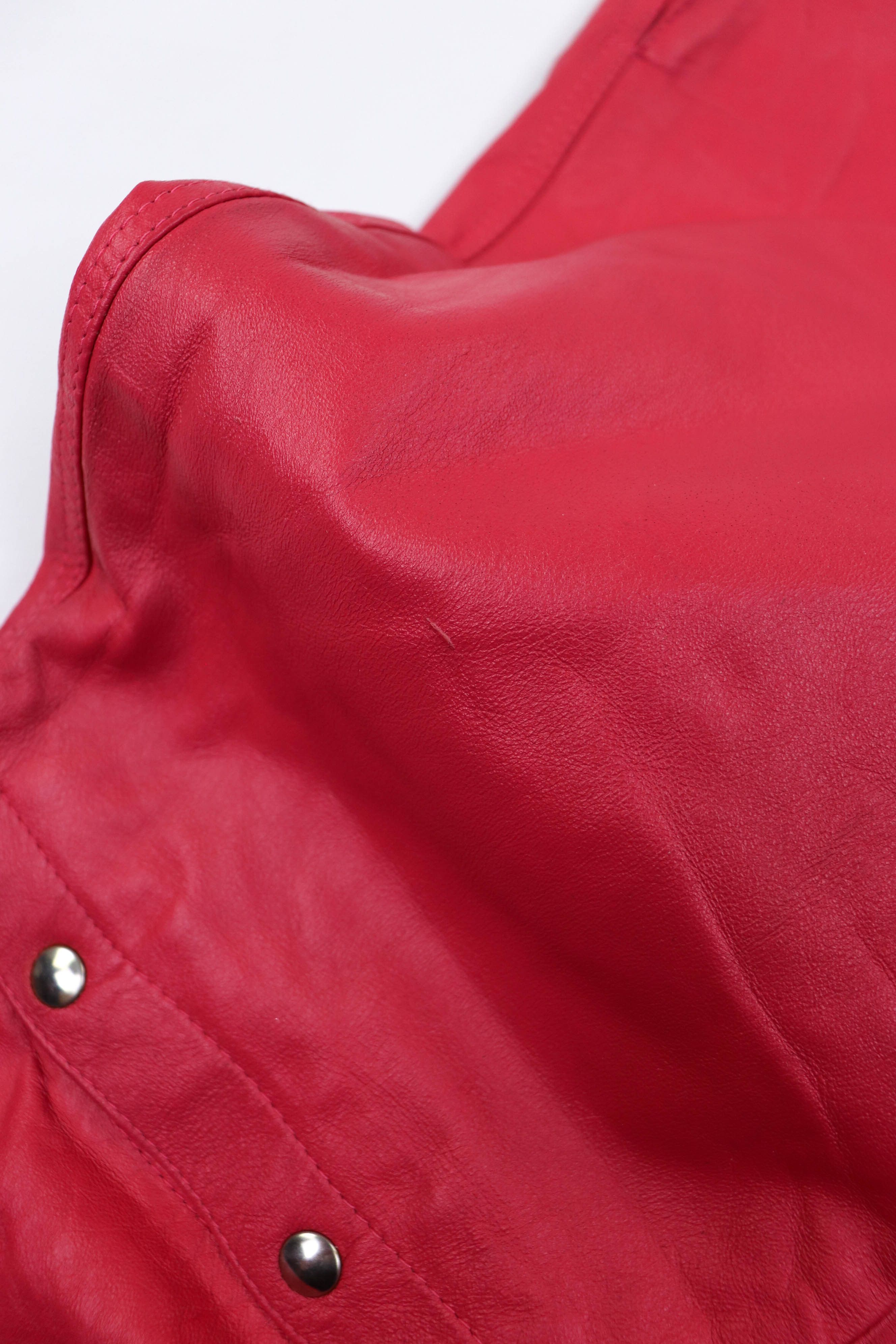 Vintage 80-90s Vintage Pink Soft Leather 2in1 Transform Pants Size 28" / US 6 / IT 42 - 14 Thumbnail