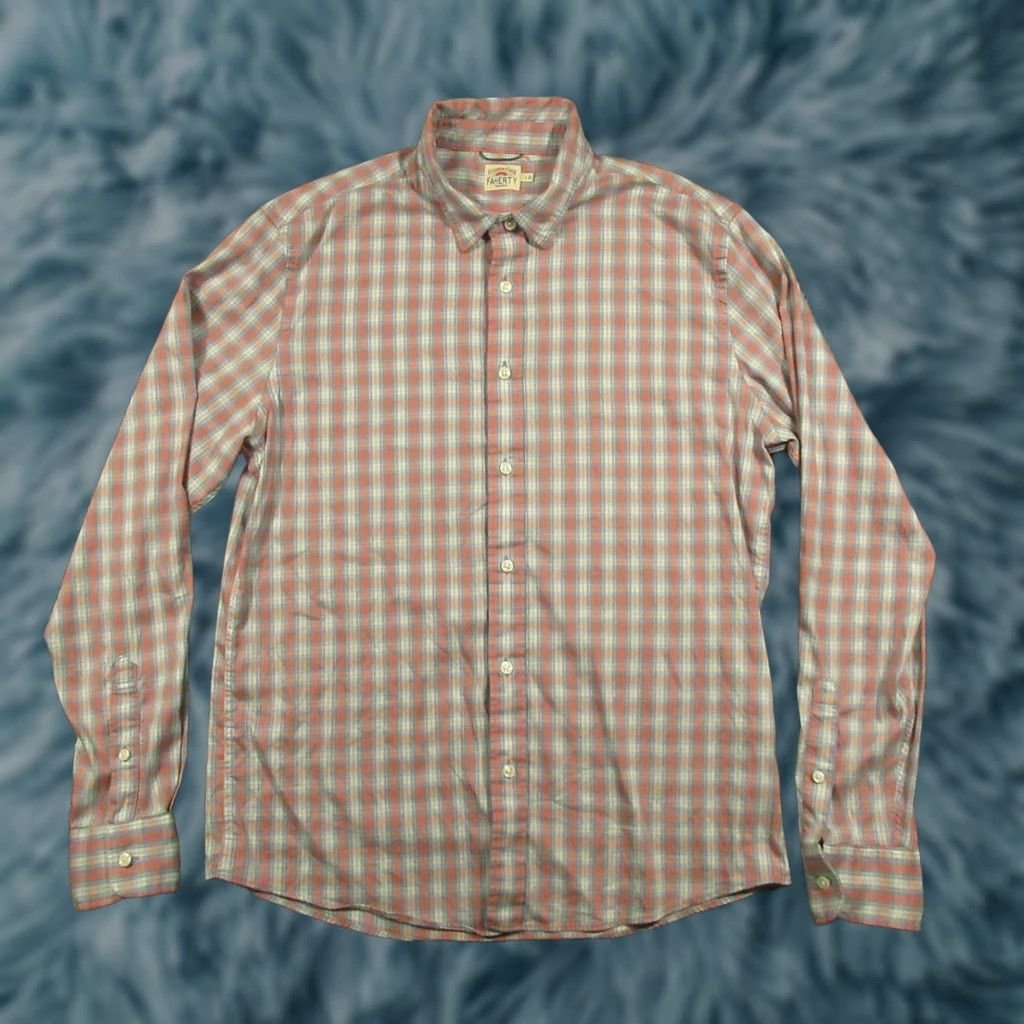 Faherty Faherty Movement Shirt Plaid Long Sleeve Button-Down Blue Pink Men’s L Size US L / EU 52-54 / 3 - 1 Thumbnail
