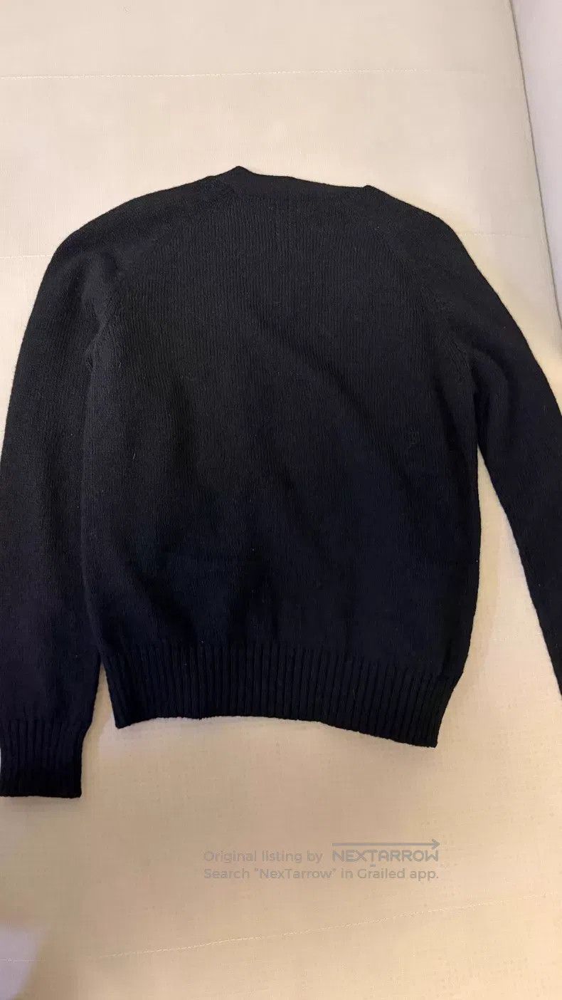 Saint Laurent Paris Saint Laurent Paris Black Zip Knit Cardigan Jacket i Size L / US 10 / IT 46 - 3 Thumbnail
