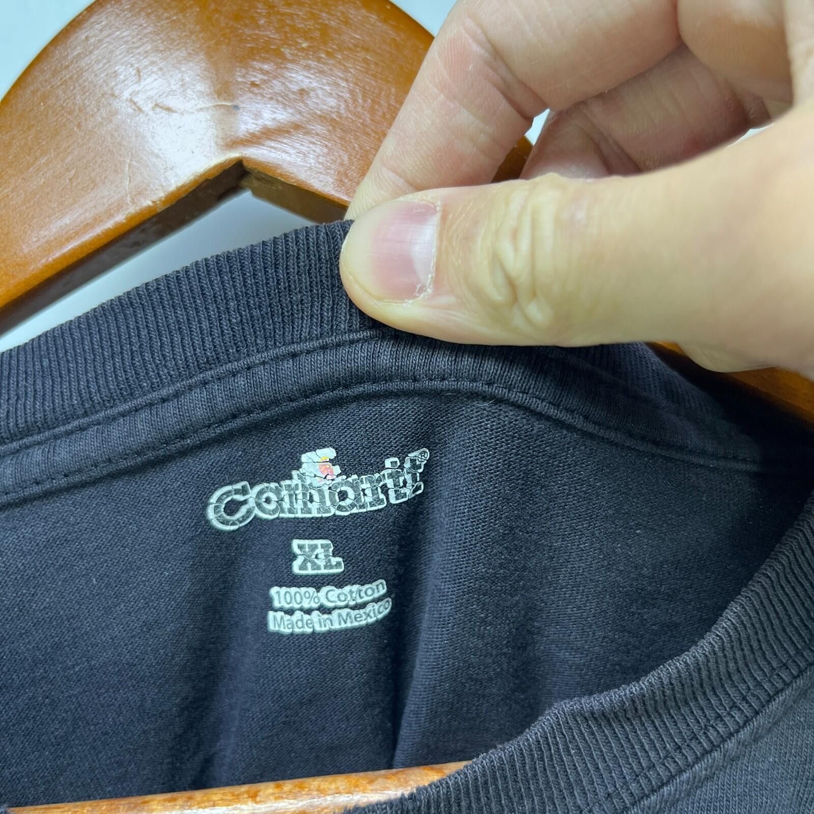 Carhartt Vintage Carhartt Faded Black Pocket Long Sleeve XL Size US XL / EU 56 / 4 - 4 Thumbnail