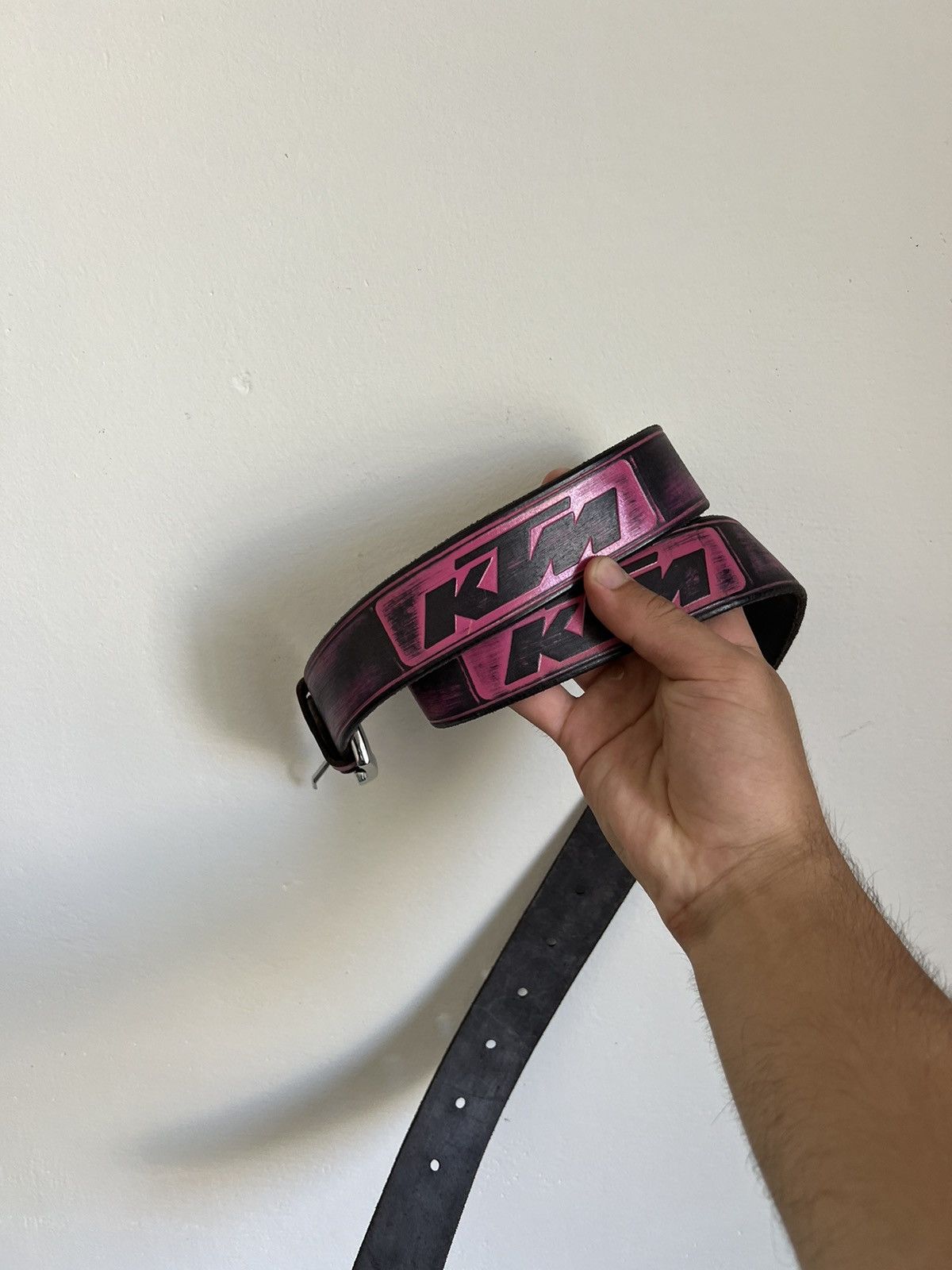 Japanese Brand Vintage lil peep style moto racing belt pink KTM y2k Size ONE SIZE - 2 Thumbnail