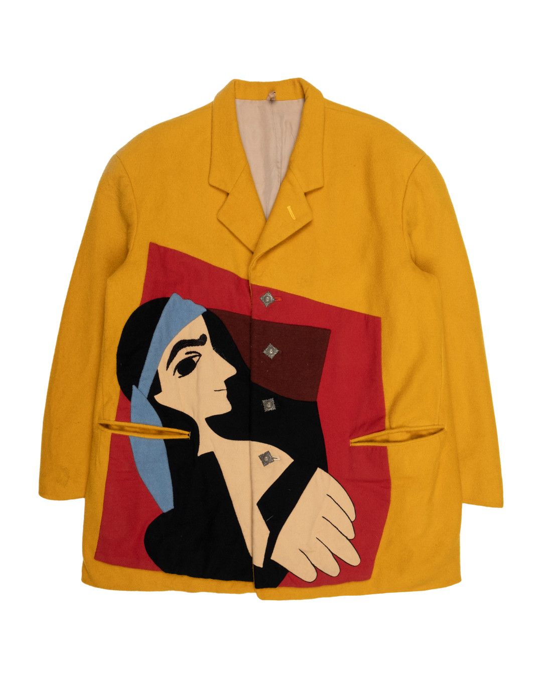 Pre-owned Yohji Yamamoto Aw1991 "6.1 The Man" Runway Blazer In Yellow