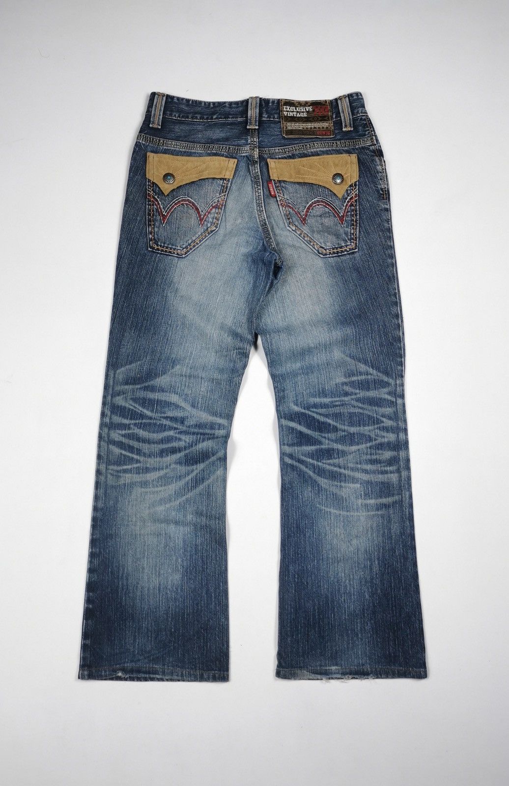 Edwin Bootcut Edwin 441XVS Distressed Knee Jeans Size US 31 - 4 Thumbnail