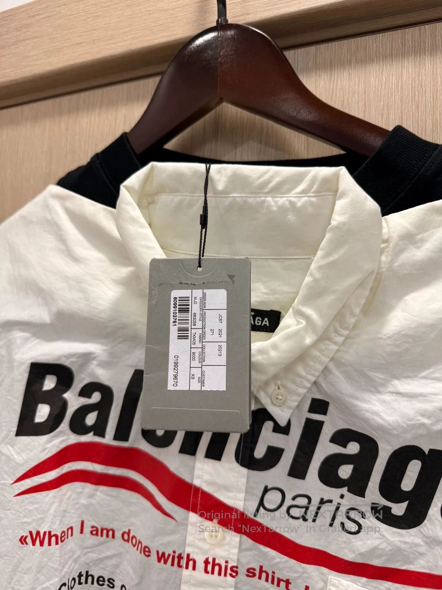 Balenciaga Balenciaga 2021FW Fake Two-Piece Shirt. Size US XS / EU 42 / 0 - 3 Thumbnail