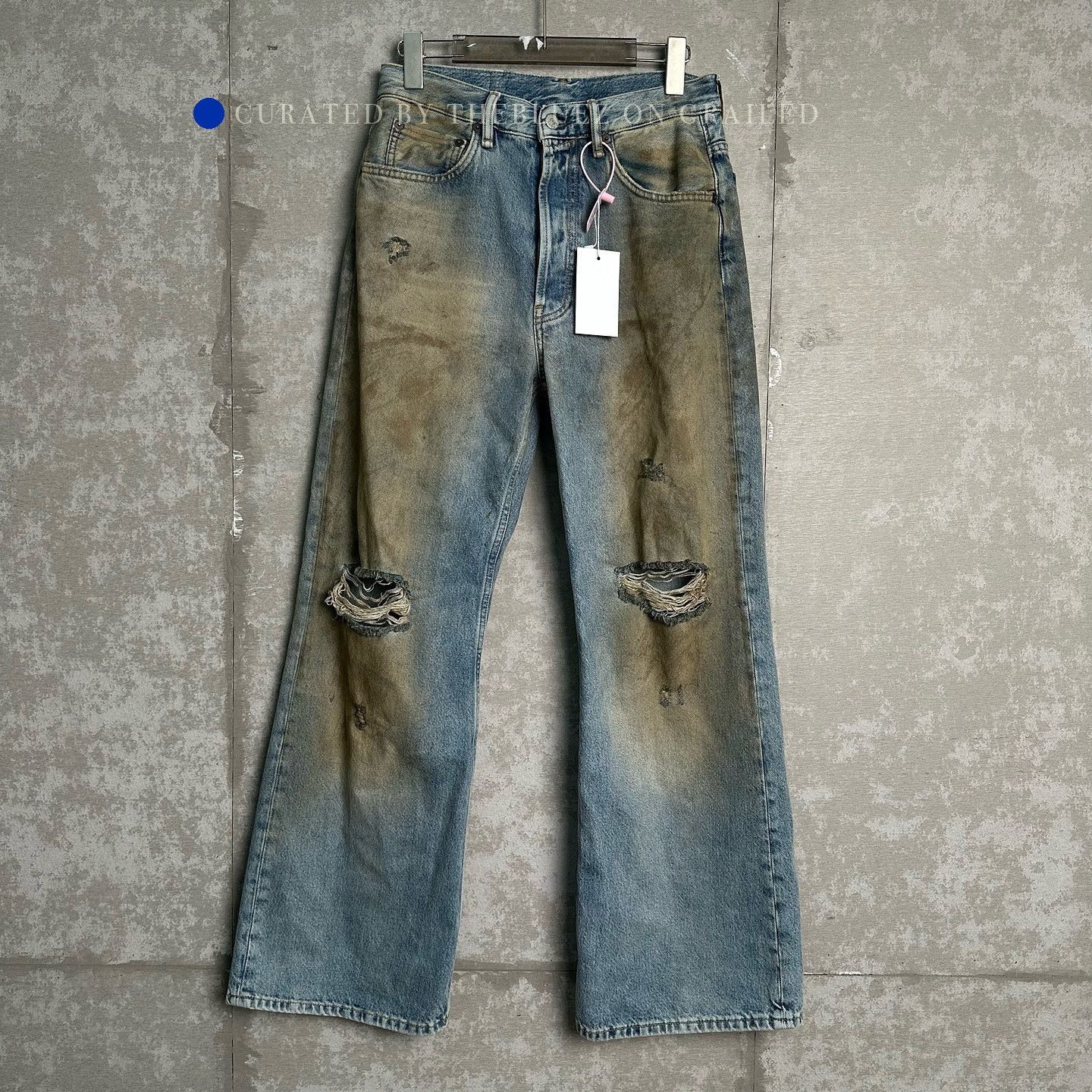 Acne Studios Distressed Blue Denim Jeans Size 30 Size US 30 / EU 46 - 1 Thumbnail
