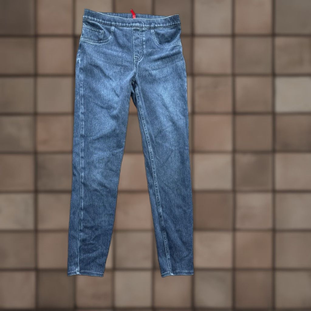 Spanx Spanx Pull On Jeans Women Medium Blue Cotton Denim Regular Inseam 27 in Ankle Comfort Size 32" / US 10 / IT 46 - 1 Thumbnail