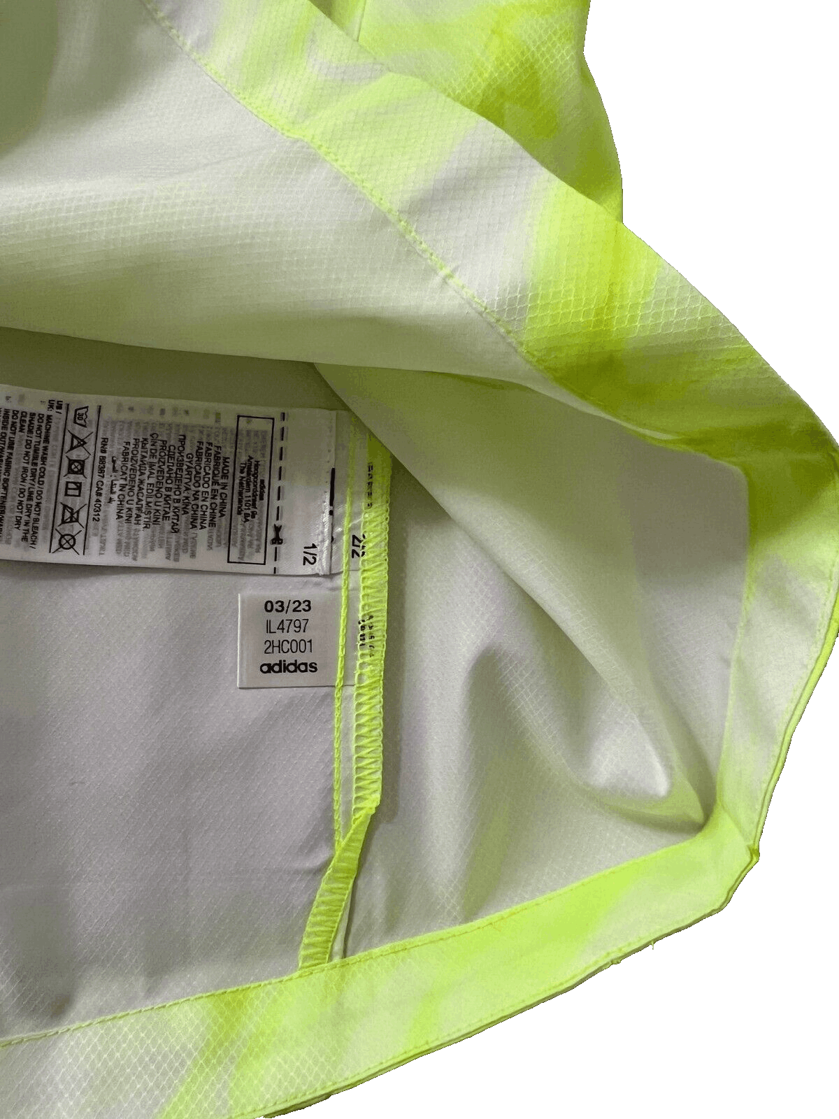 Adidas Adidas IL4797 Own The Run Jacket Lucid Lemon ( S ) Size US S / EU 44-46 / 1 - 7 Thumbnail