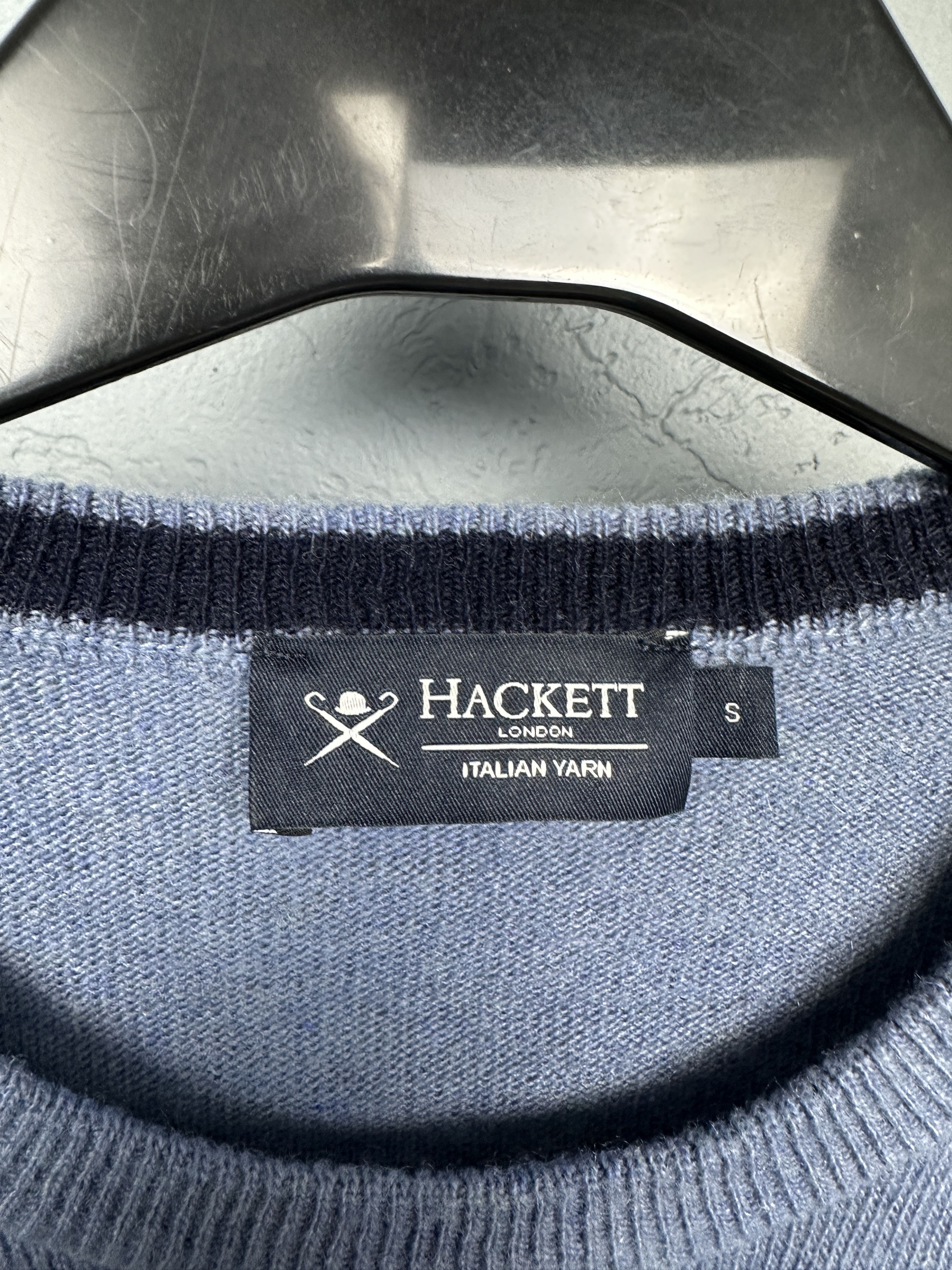 Hackett Hackett London Merino Wool Knit Mens Crew Neck Sweater Size US S / EU 44-46 / 1 - 3 Thumbnail