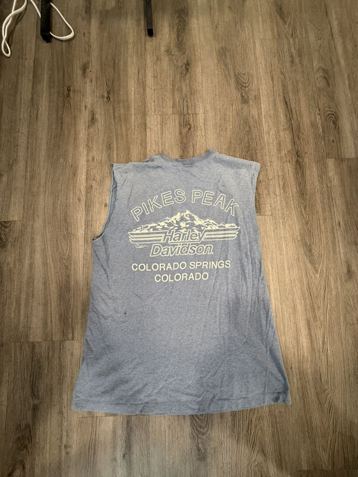 Harley Davidson Vintage Sleeveless Harley Davison Tee (L) Size US L / EU 52-54 / 3 - 2 Thumbnail