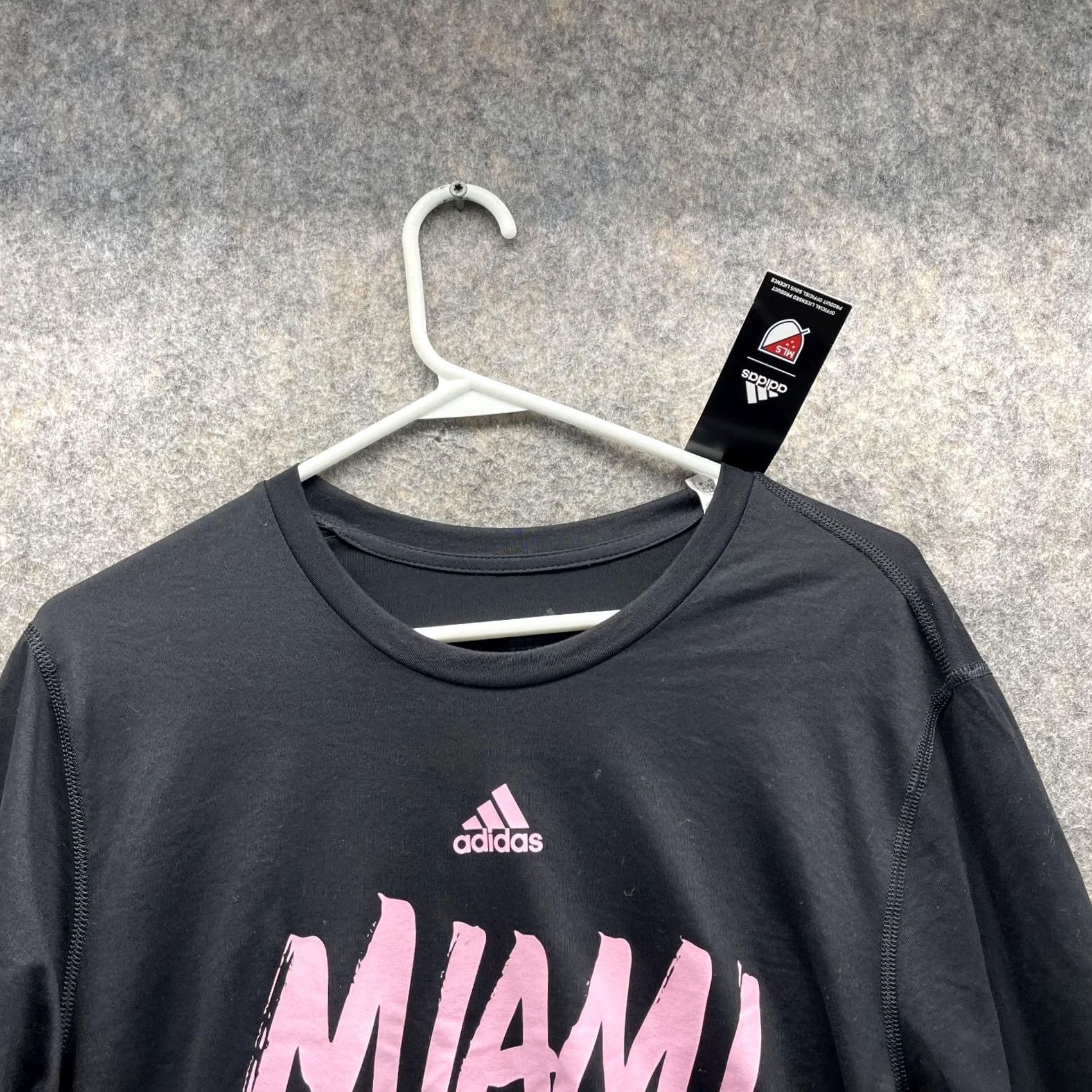 Adidas Adidas Shirt Women XL Black Pink Miami Creator Tee Jersey Long Sleeve Football Size XL / US 12-14 / IT 48-50 - 3 Thumbnail