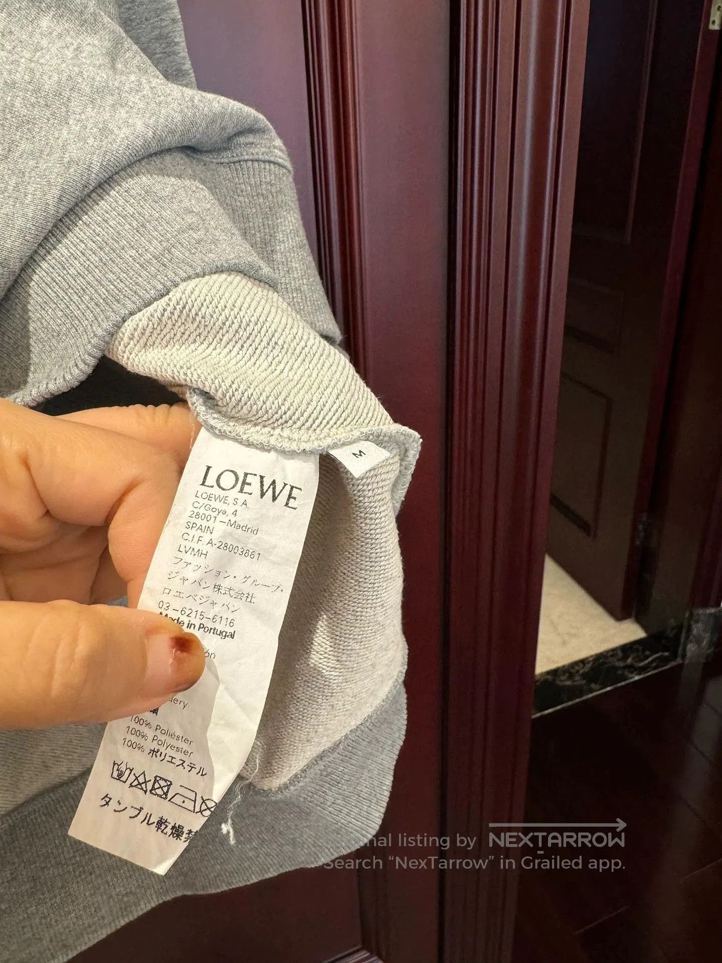 Loewe Loewe Gray Embroidered Crewneck Sweatshirt M. Size US M / EU 48-50 / 2 - 4 Thumbnail