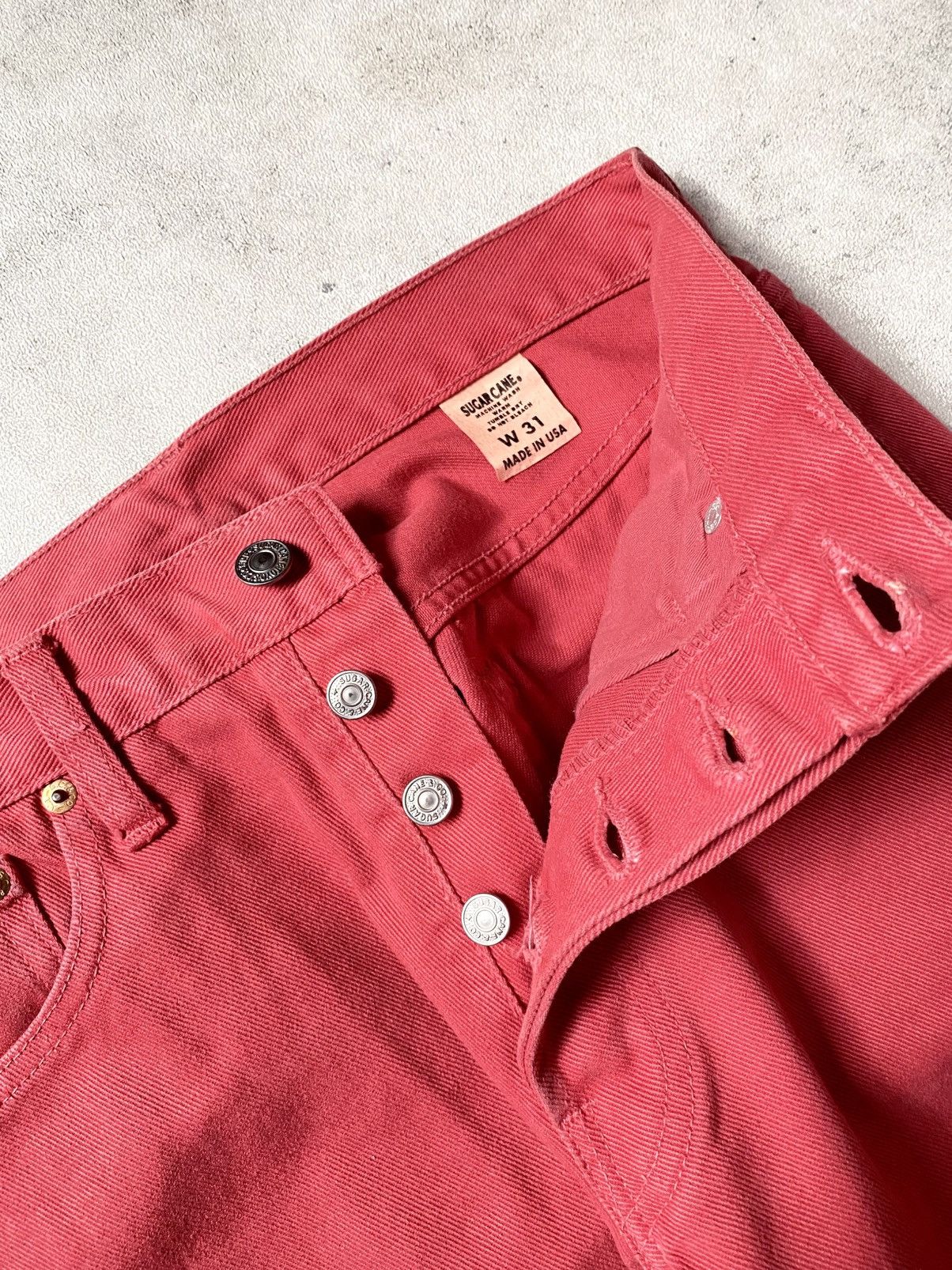Sugar Cane 🔥RARE🔥 VTG SUGAR CANE RED DENIM Size US 31 - 12 Thumbnail
