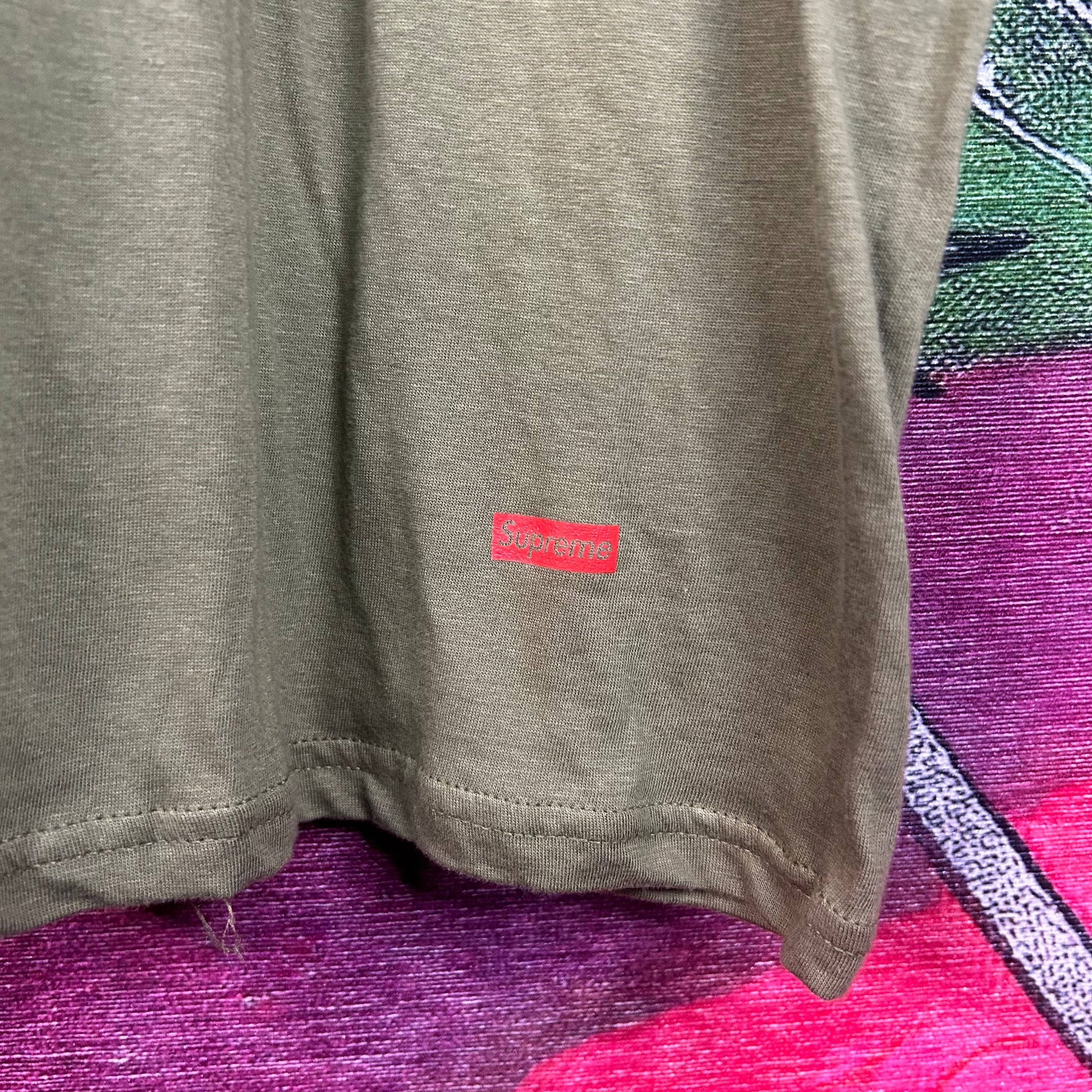 Supreme Supreme Hanes Olive Green Blank Tee Size XL Size US XL / EU 56 / 4 - 3 Thumbnail
