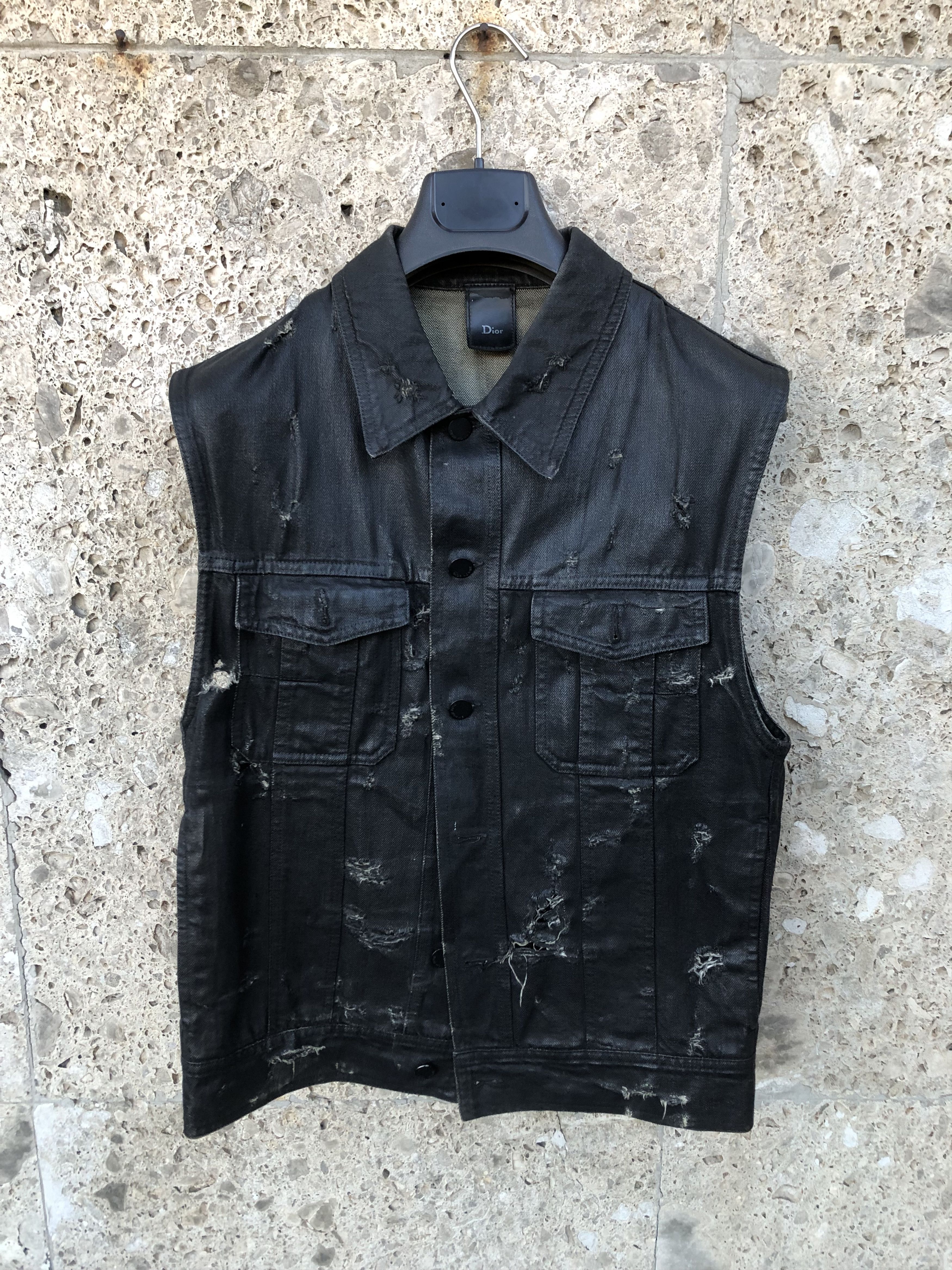 Dior Dior Homme Destroy Vest Size US M / EU 48-50 / 2 - 2 Thumbnail