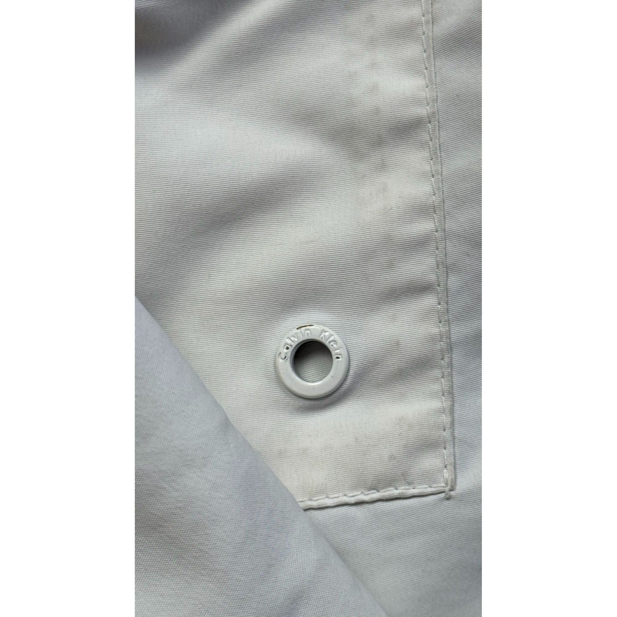 Calvin Klein CALVIN KLEIN Men's Double Waistband Swim Shorts – White – Si Size US 36 / EU 52 - 11 Thumbnail