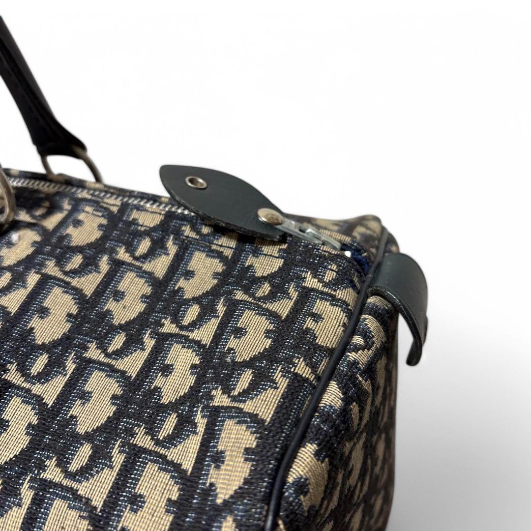 Dior Dior - Trotter Boston Handbag Leather Canvas Monogram Size ONE SIZE - 6 Thumbnail