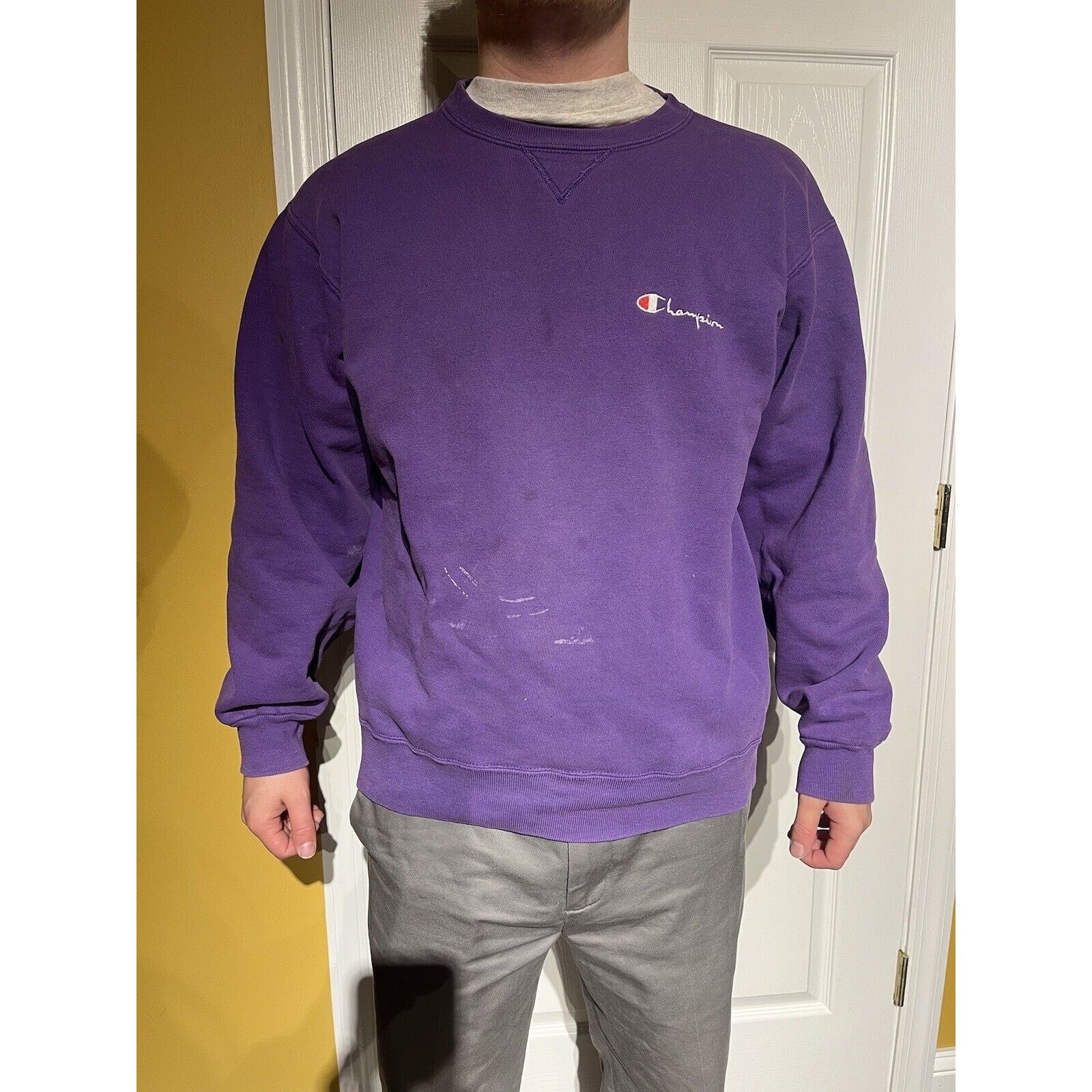 Champion Vintage Champion Sweatshirt Mens Size XL Purple USA Made 80s Size US XL / EU 56 / 4 - 1 Thumbnail