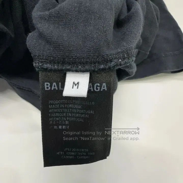 Balenciaga Balenciaga Black Logo Print T. Size US M / EU 48-50 / 2 - 2 Thumbnail