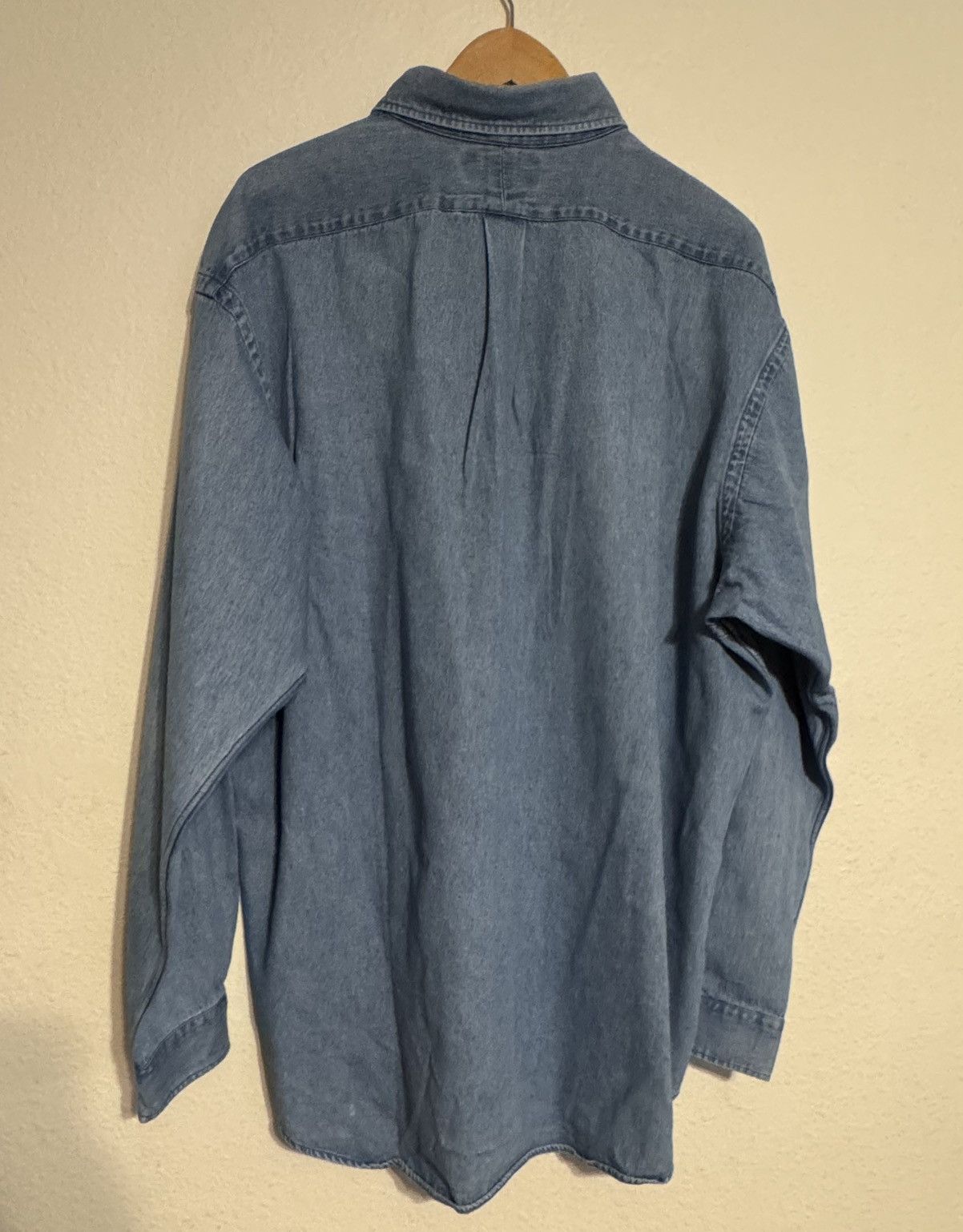 Polo Ralph Lauren RALPH LAUREN Blake Denim Shirt Men's Light Blue Long Sleeve Size US XL / EU 56 / 4 - 2 Thumbnail