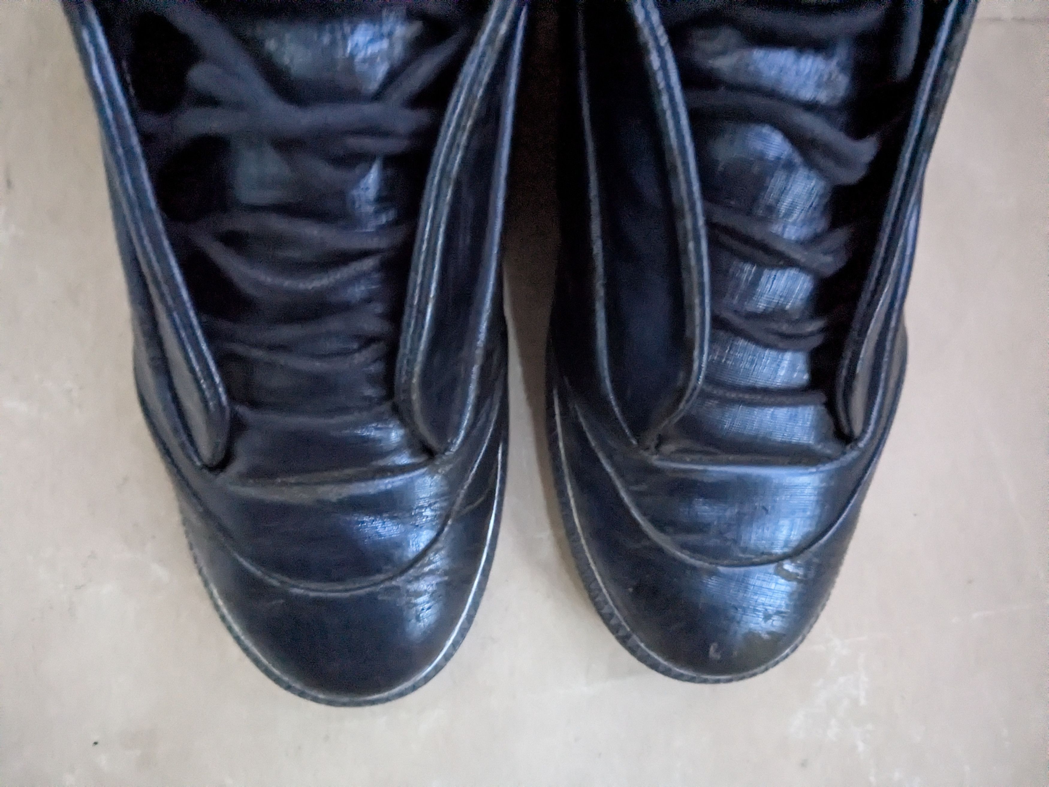 Maison Margiela Maison Margiela Future Metallic Blue 8.5 41.5 Leather Size US 8.5 / EU 41-42 - 3 Thumbnail