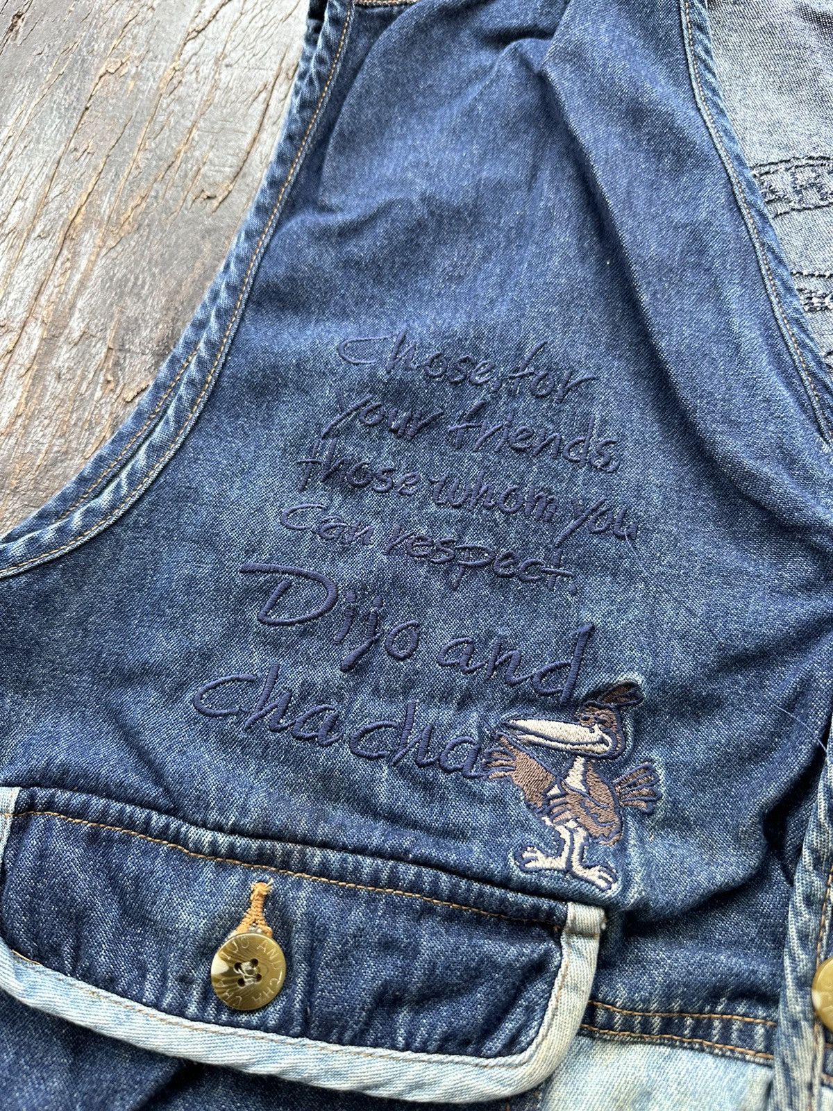 Vintage Vintage Dijo And ChaCha Denim Vest Size US L / EU 52-54 / 3 - 6 Thumbnail