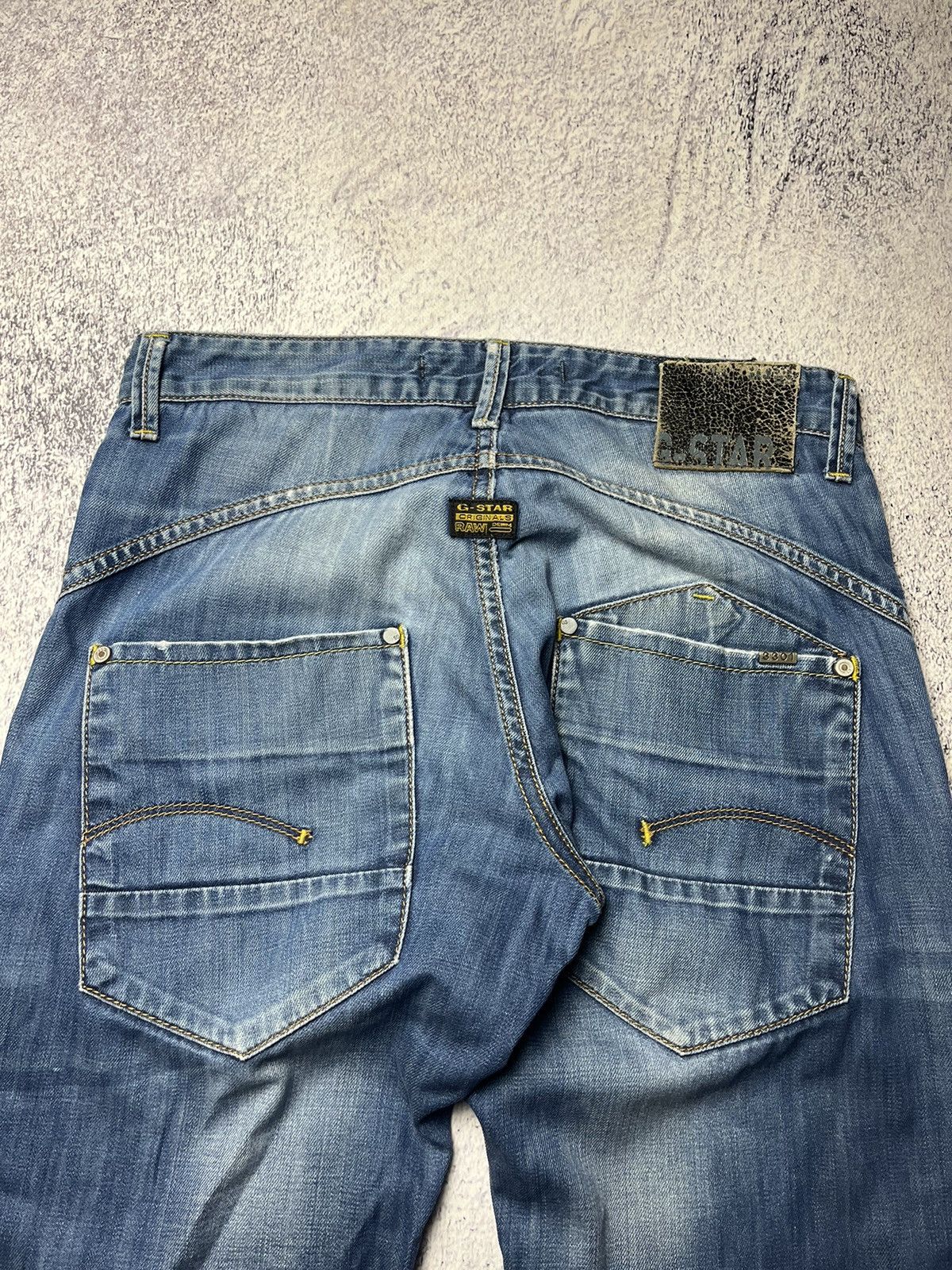 G-Star Vintage G-Star Raw Doubleknee Elwood Jeans Y2K Size US 31 - 6 Thumbnail