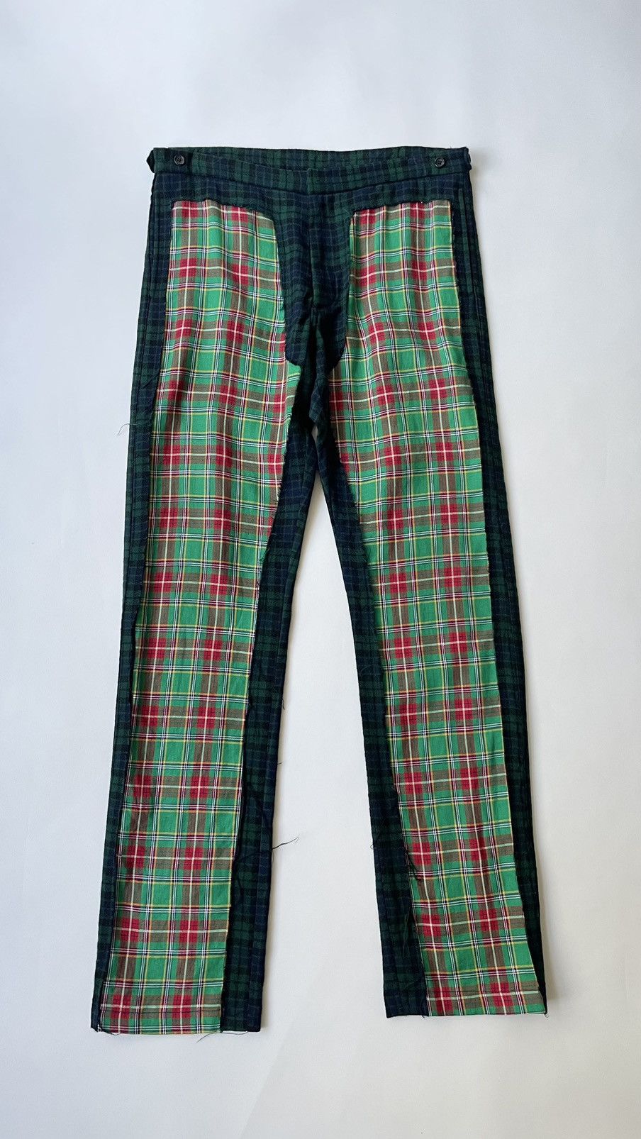 Comme des Garcons ‘Reworked Tartan Panelled’ Wool Trousers Size US 34 / EU 50 - 15 Thumbnail