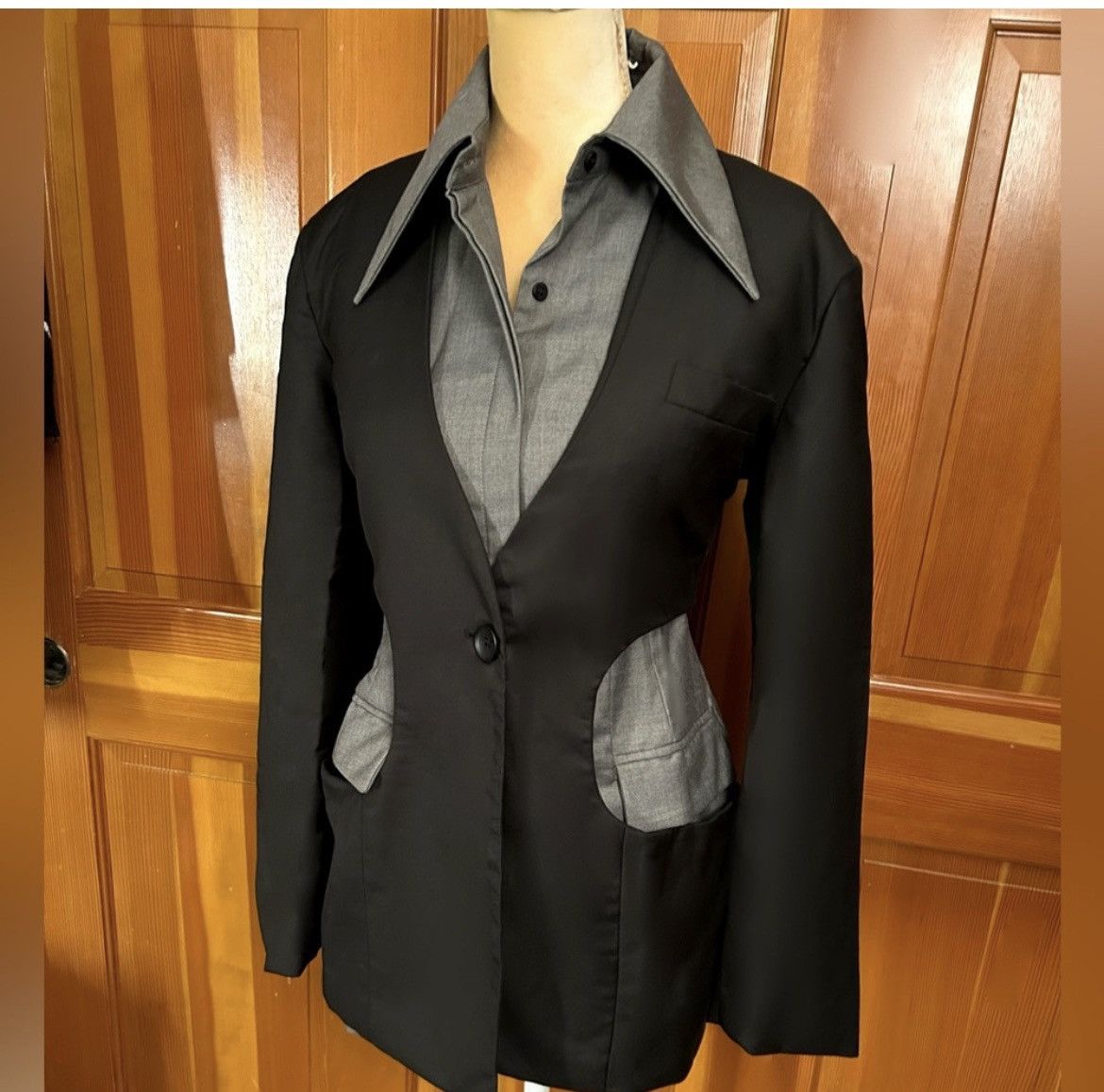 Designer × Other NWT, Lavishly Paris Women’s Hollow Out Layered Blazer Size M / US 6-8 / IT 42-44 - 14 Thumbnail