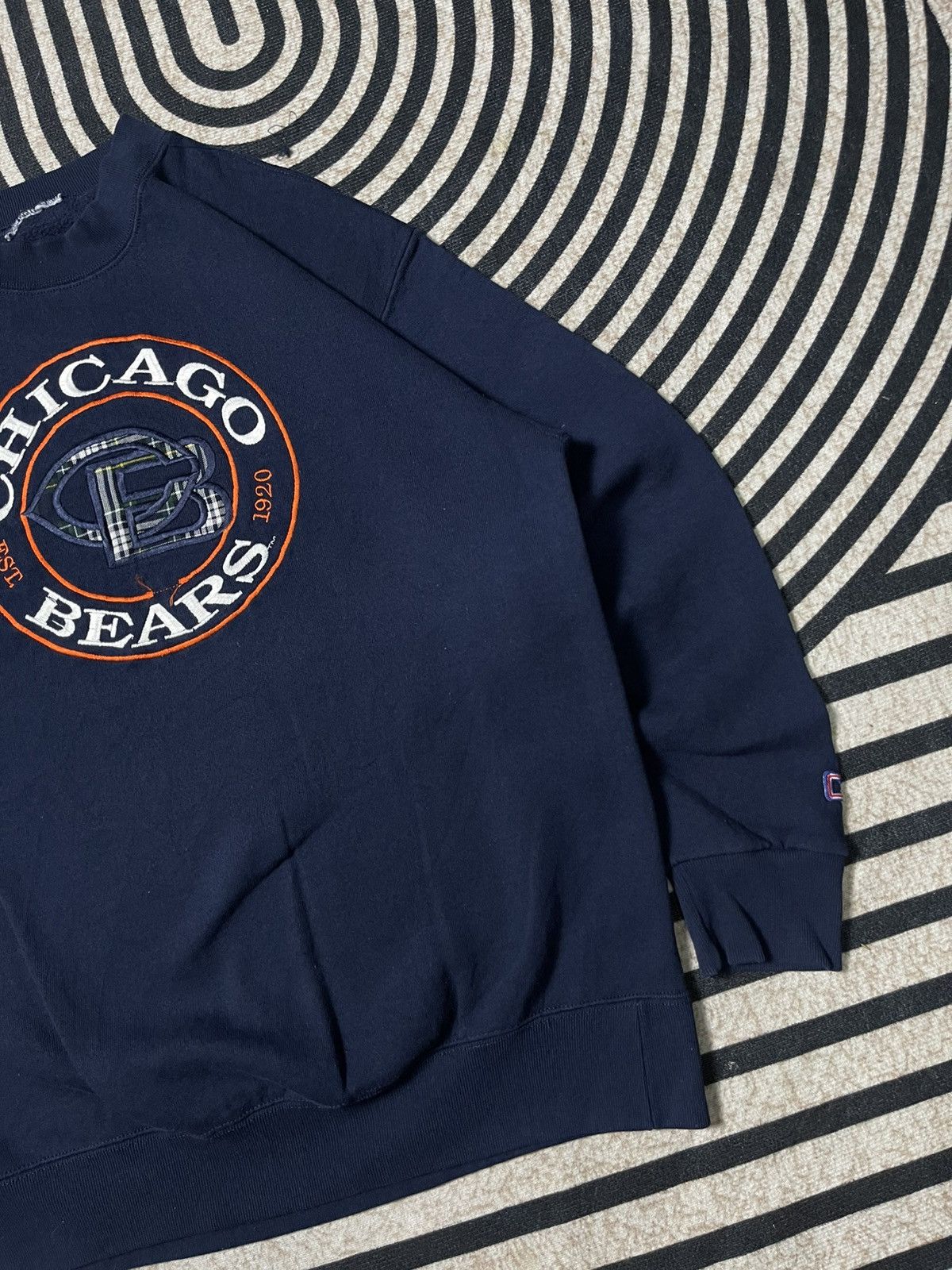 NFL 90s NFL CHICAGO BEARS EMBROIDERED LOGO CREWNECK Size US L / EU 52-54 / 3 - 4 Thumbnail